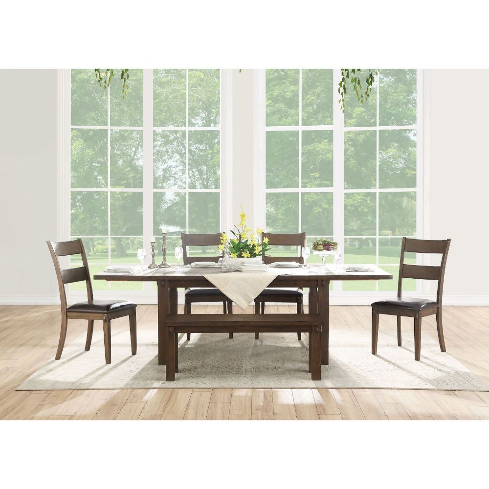 Nabirye - Dining Table - Dark Oak, dark brown, view 3