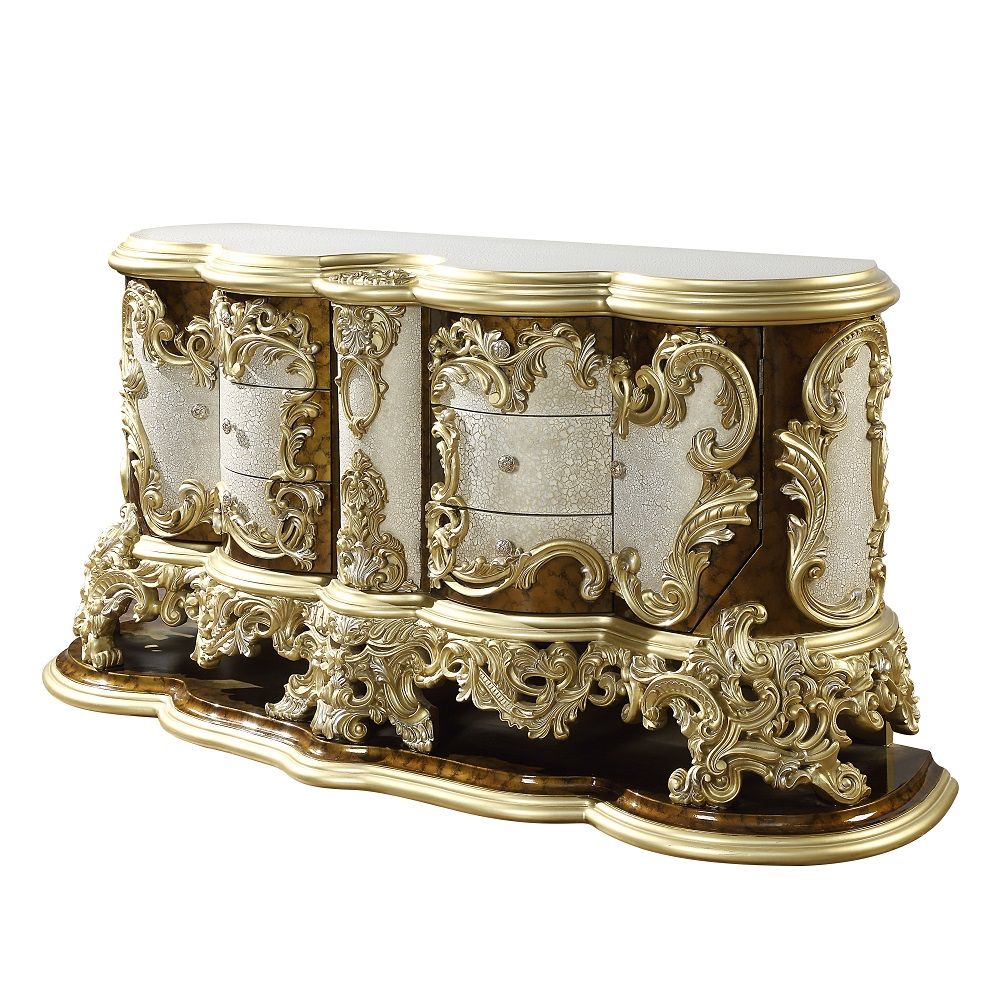 Desiderius - Dresser - Antique Gold & Hand Painted Brown, gold, view 2