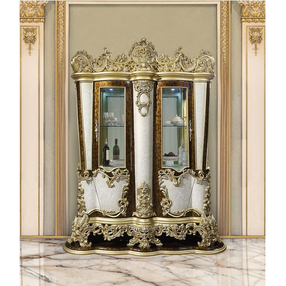 Desiderius - Curio - Antique Gold & Hand-Painted Brown, gold