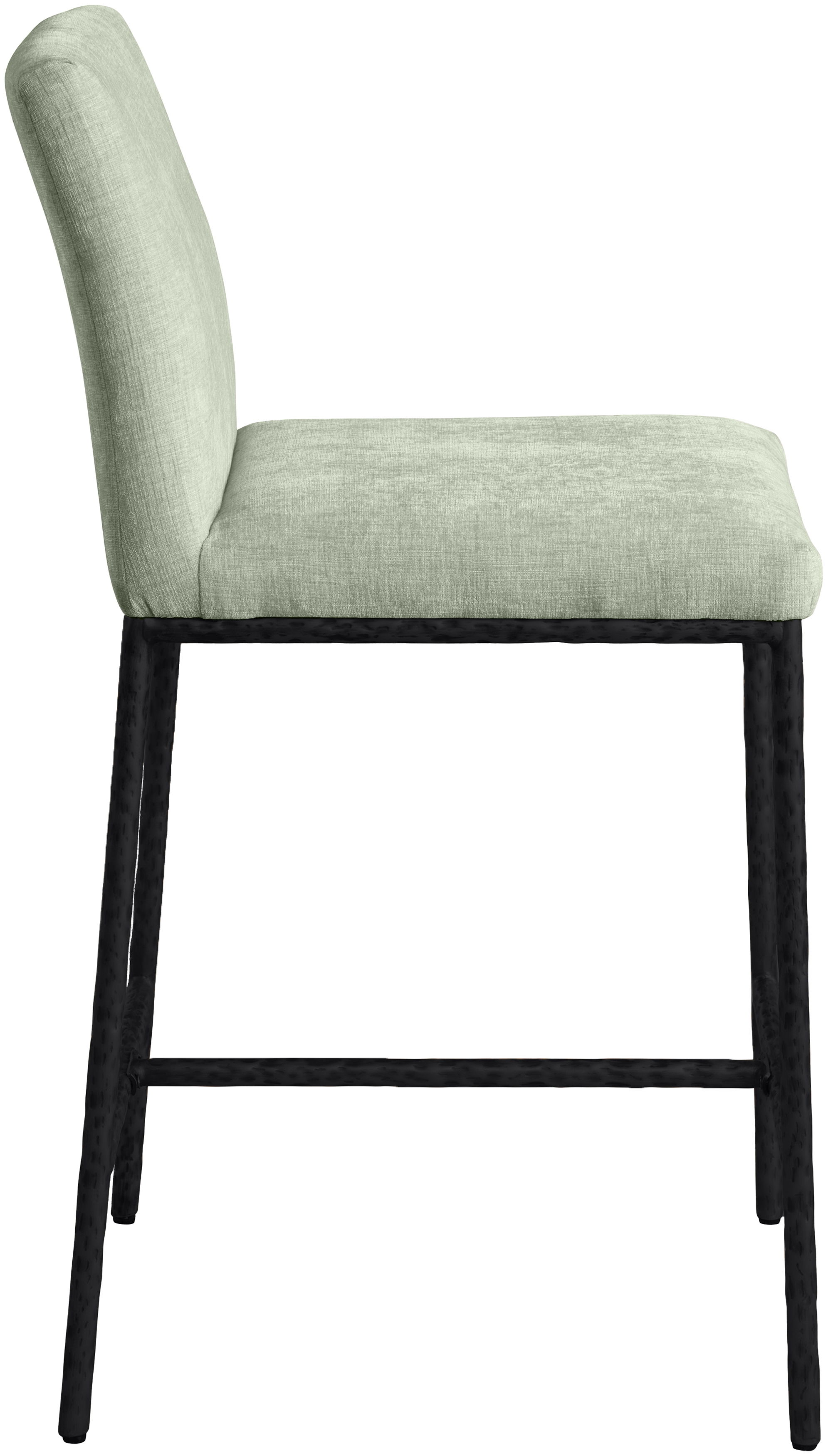 Reeves - Chenille Fabric Upholstered Counter Stool (Set of 2) - Mint