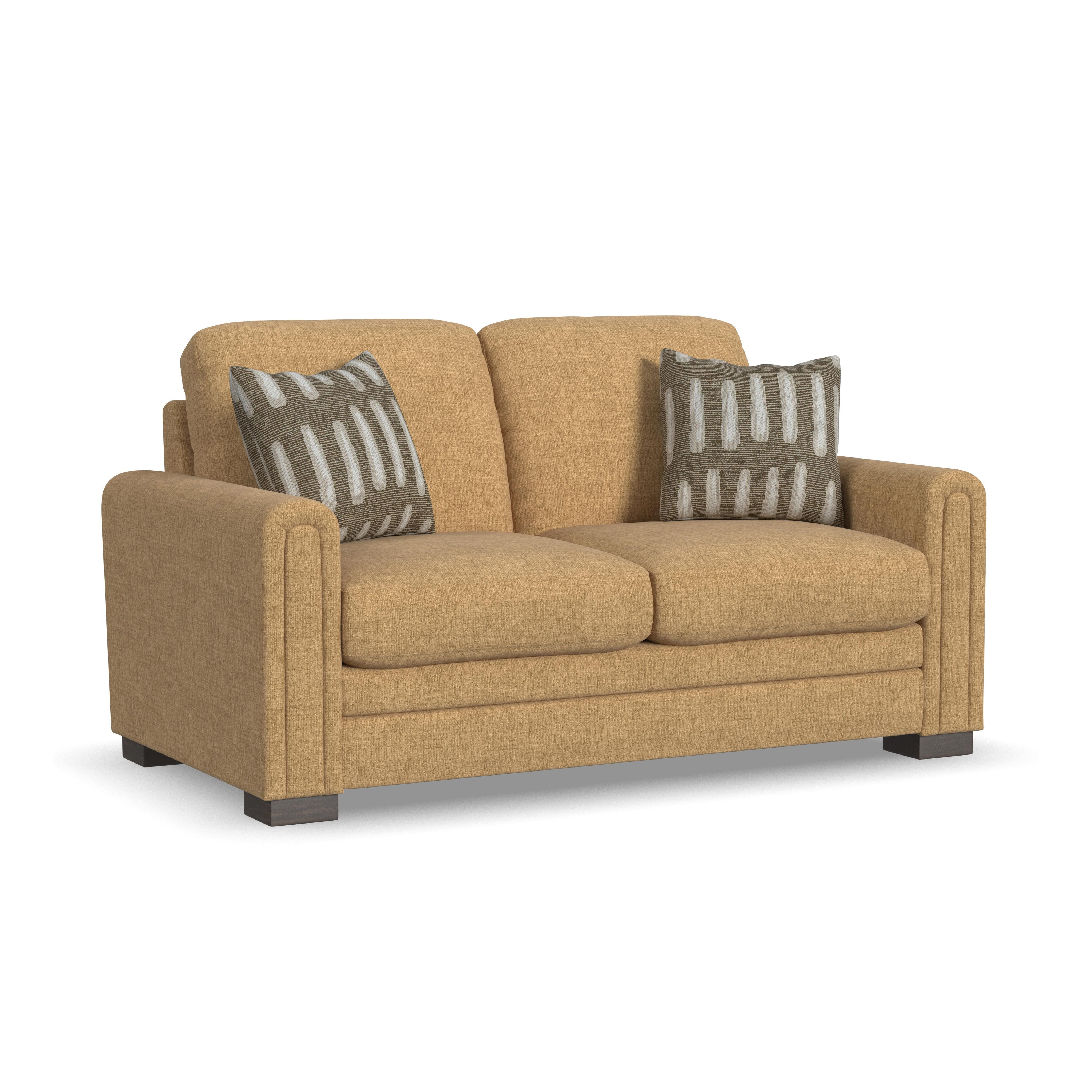 Rudy - Loveseat For Living Room, light brown