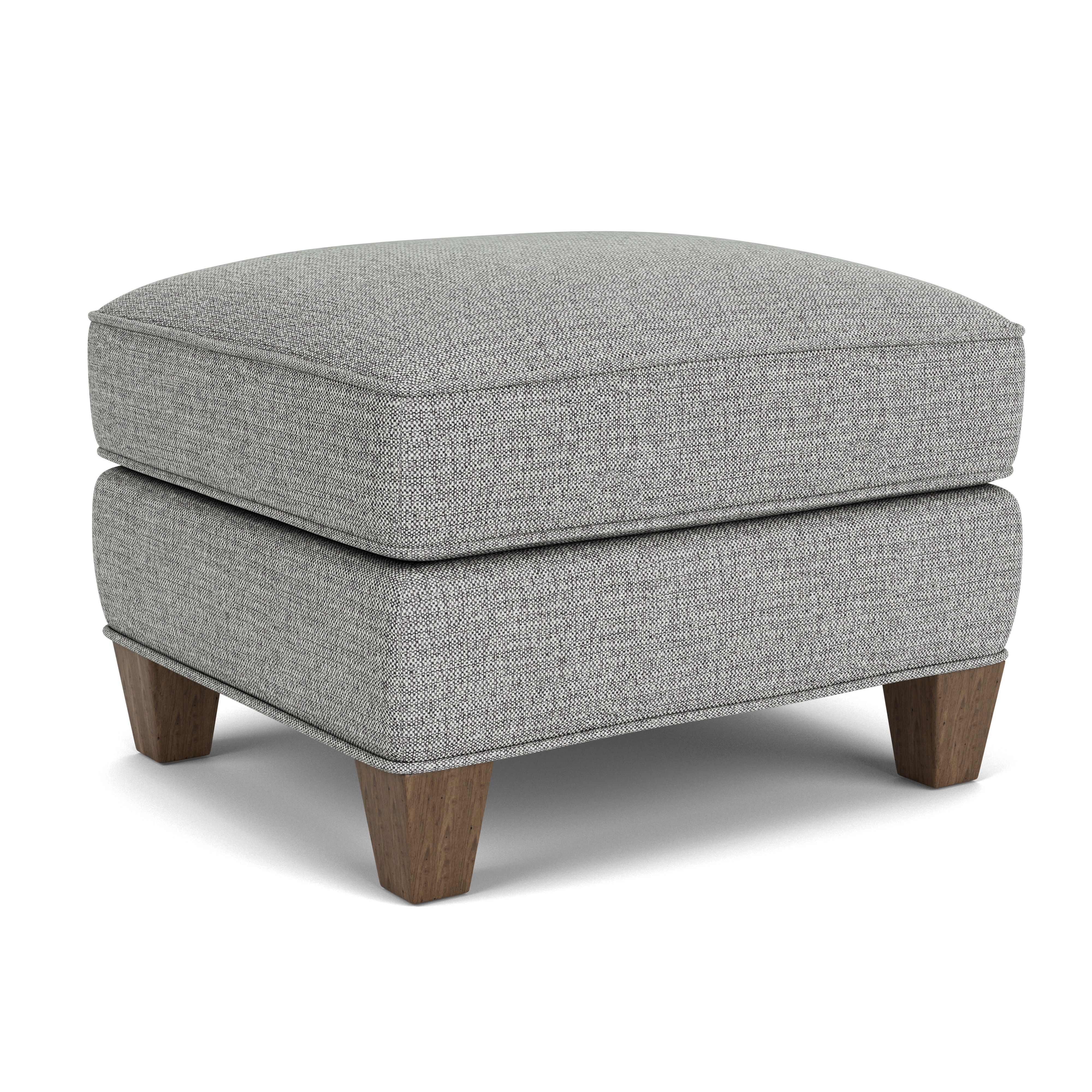 Allison - Fabric Ottoman, red