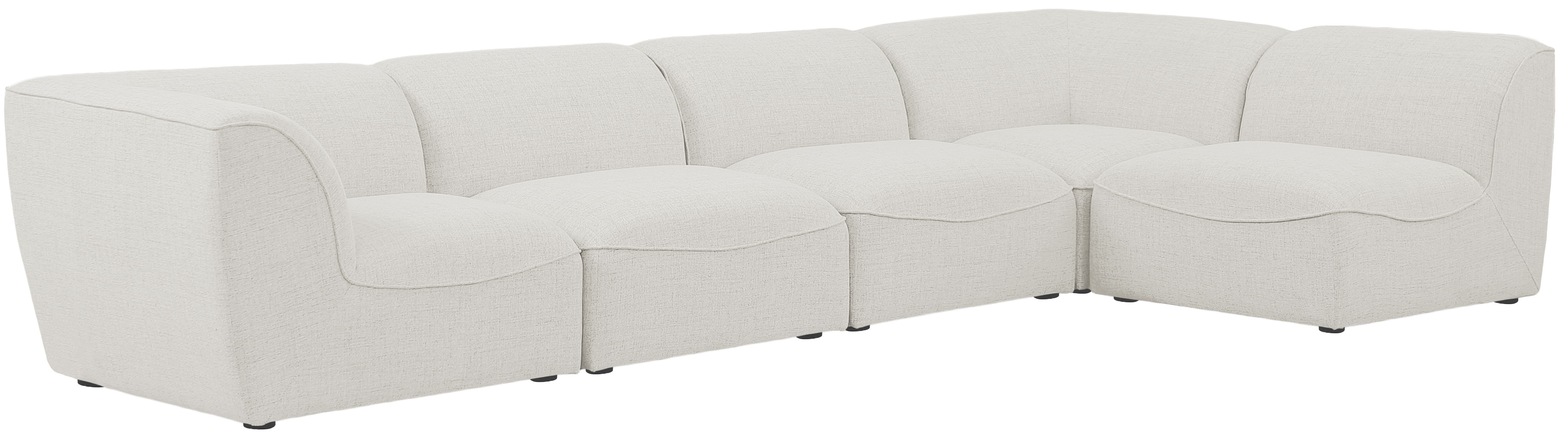 Miramar - 5 Piece Modular Sectional - Cream