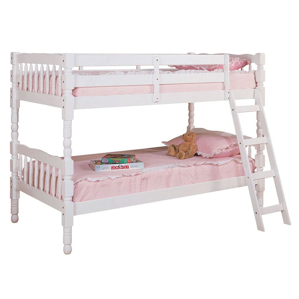 Homestead - Twin Over Twin Bunk Bed - White, white, view 3