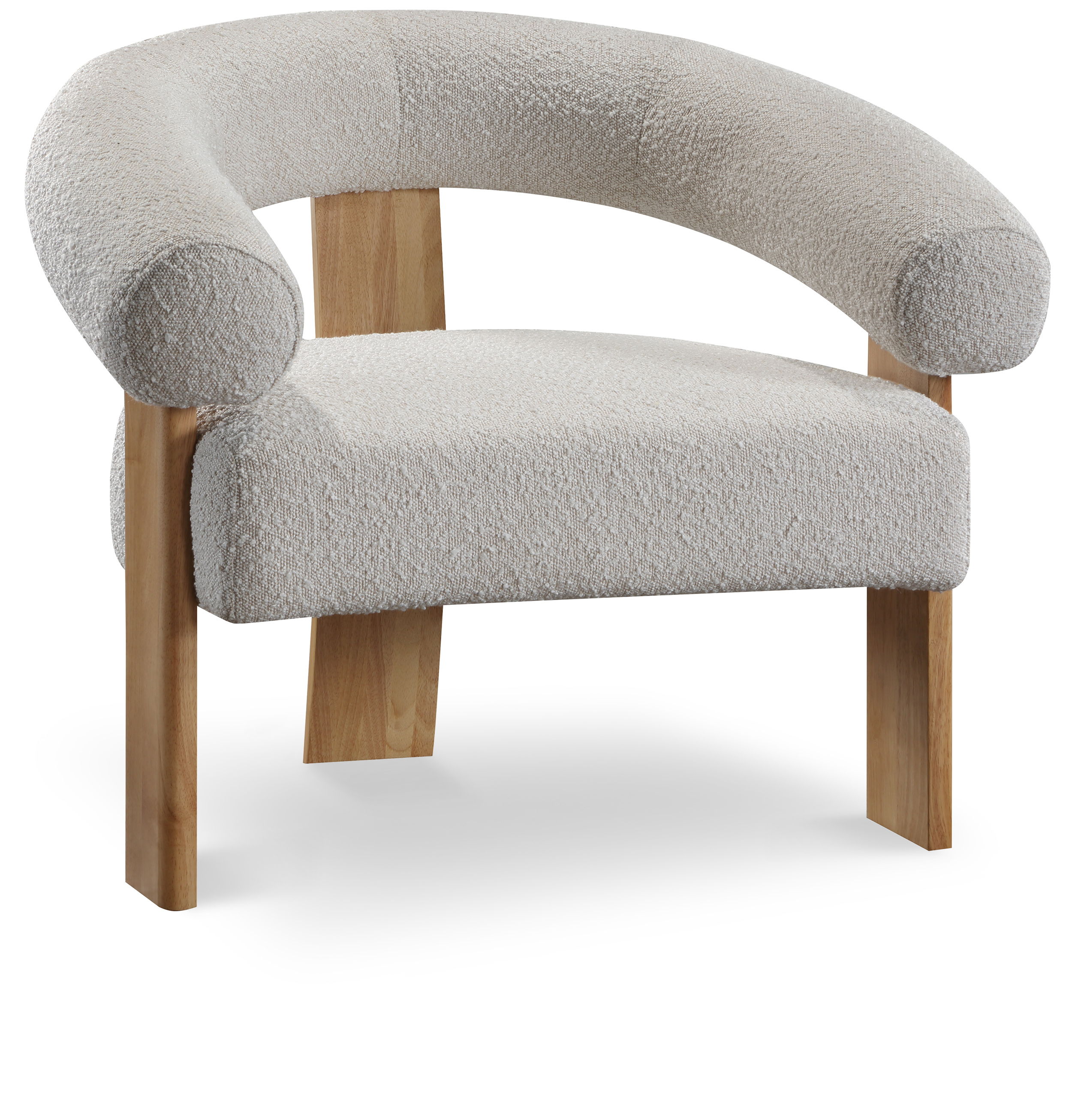 Winston - Fabric Accent Chair - Cream