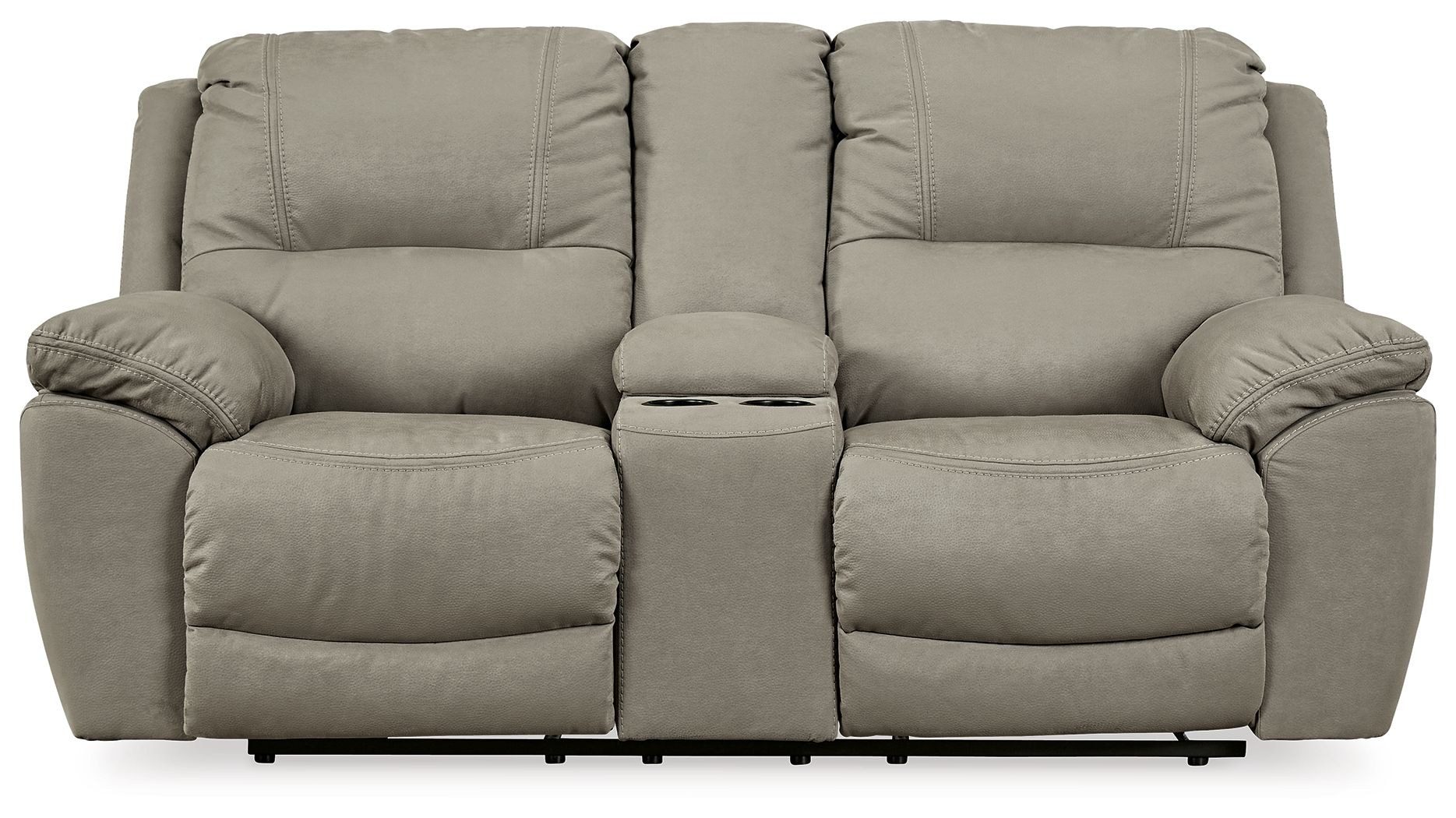 Ashley Furniture Next-Gen Gaucho - DBL REC PWR Loveseat w/Console - Putty - Image 4