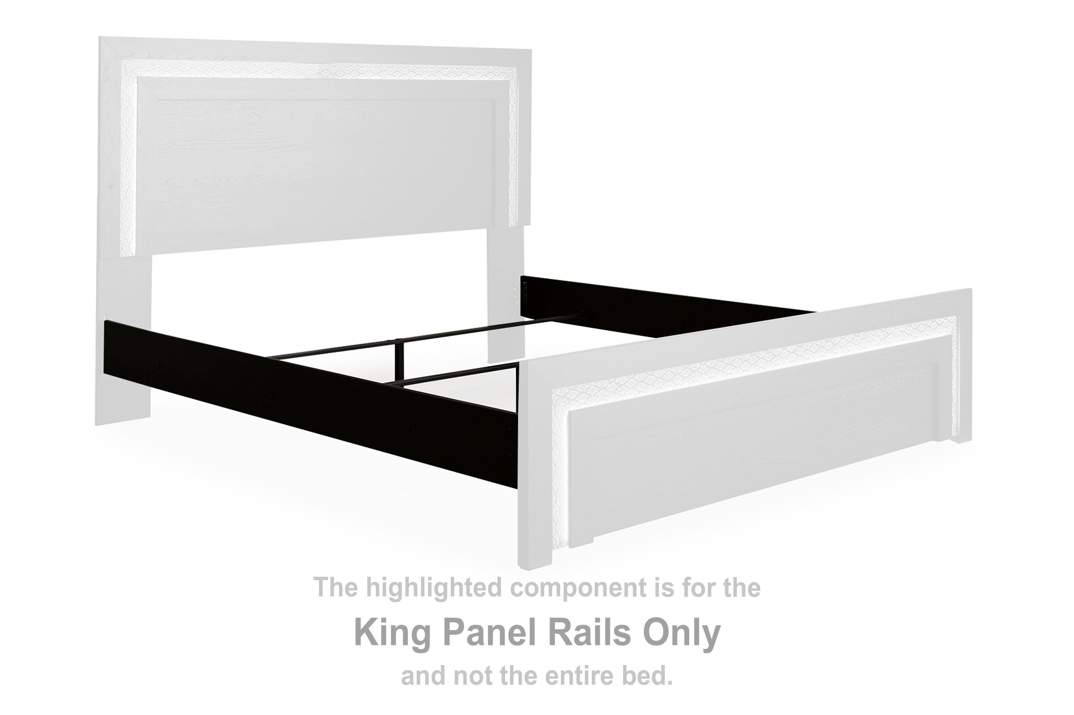 Brizmore – King Panel Rails – Black
