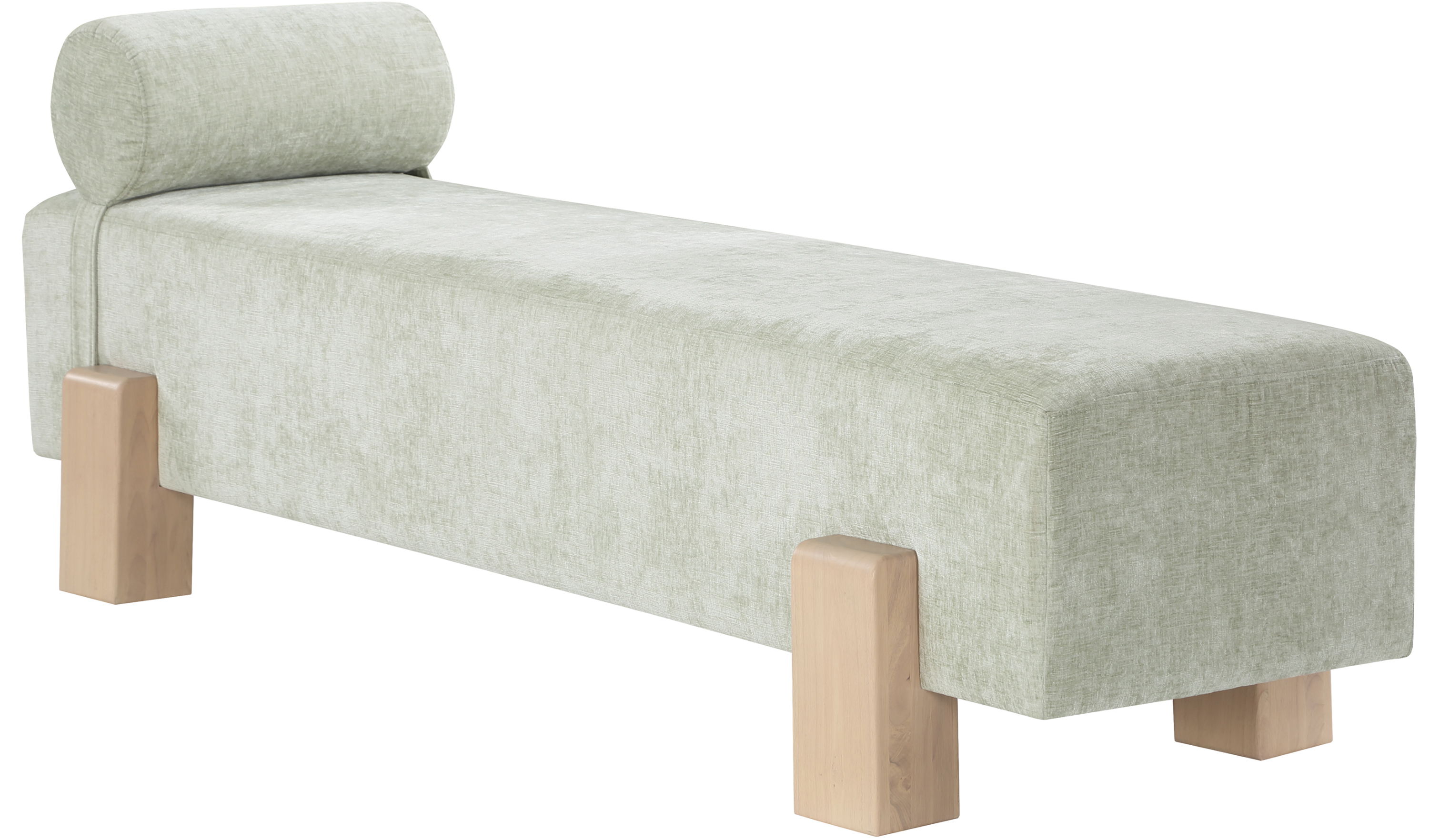 Edison - Fabric Bench - Mint Green