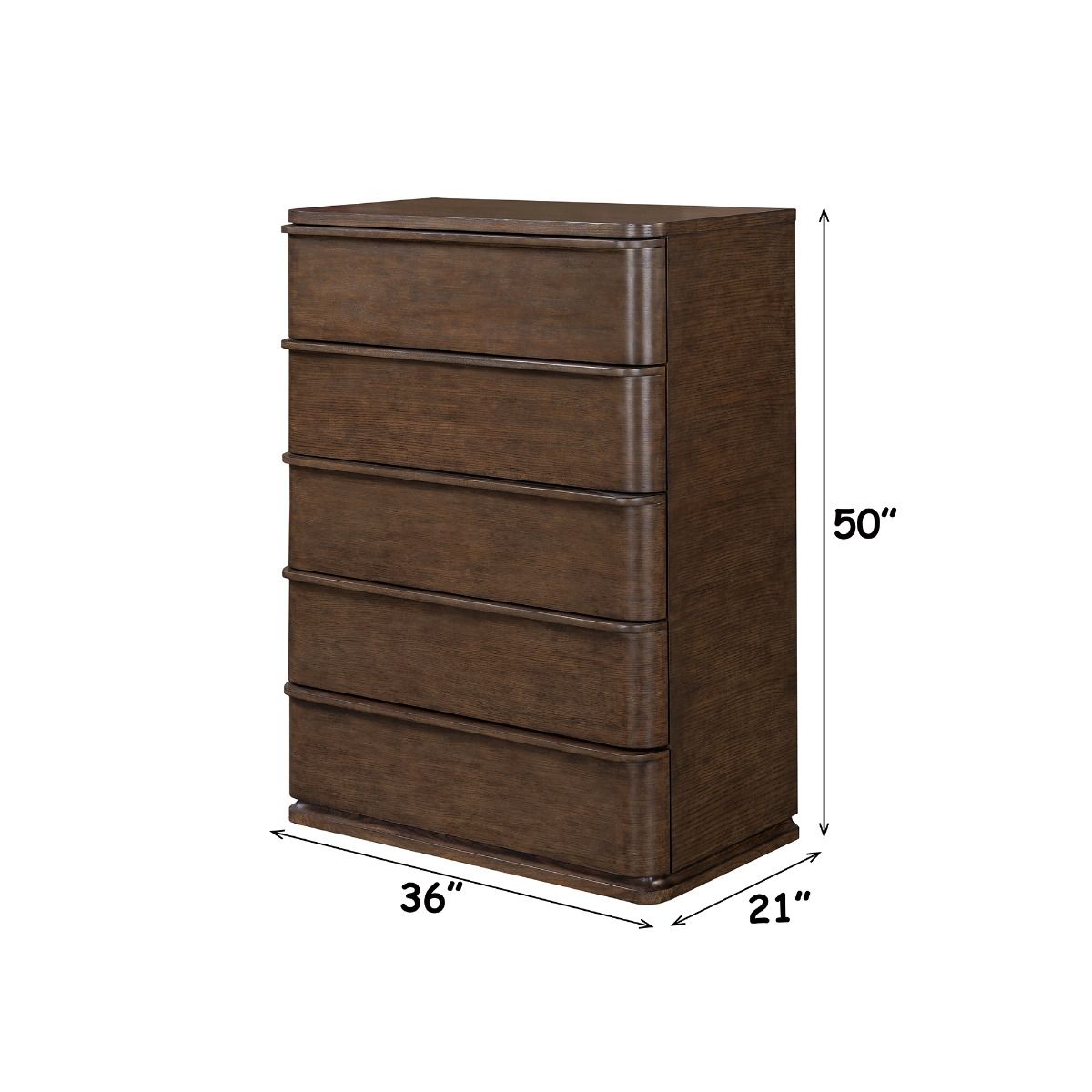 Zoey - Chest - Brown Oak, dark brown, view 8
