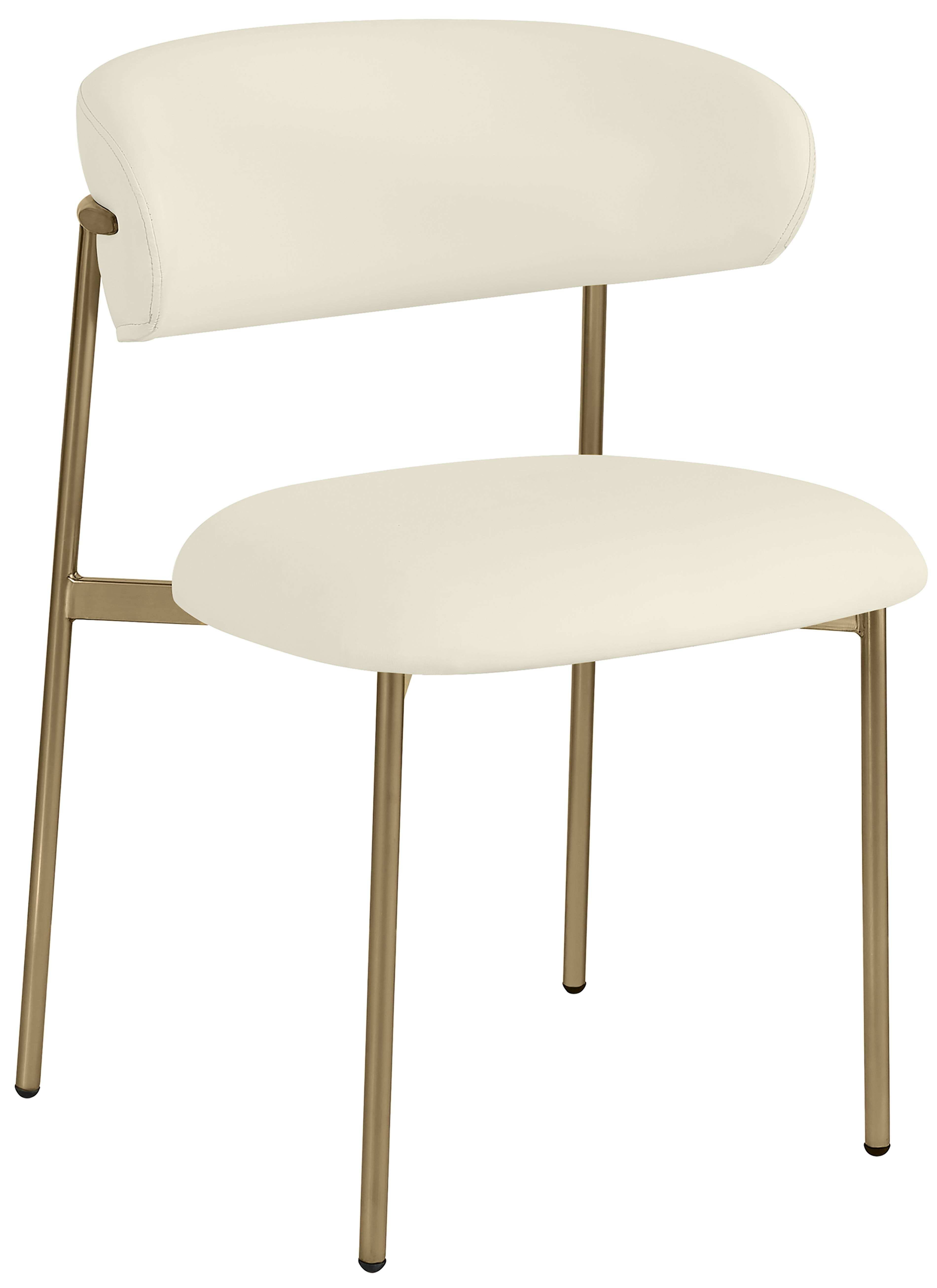 Lupita - Faux Leather Dining Chair (Set of 2) - Cream