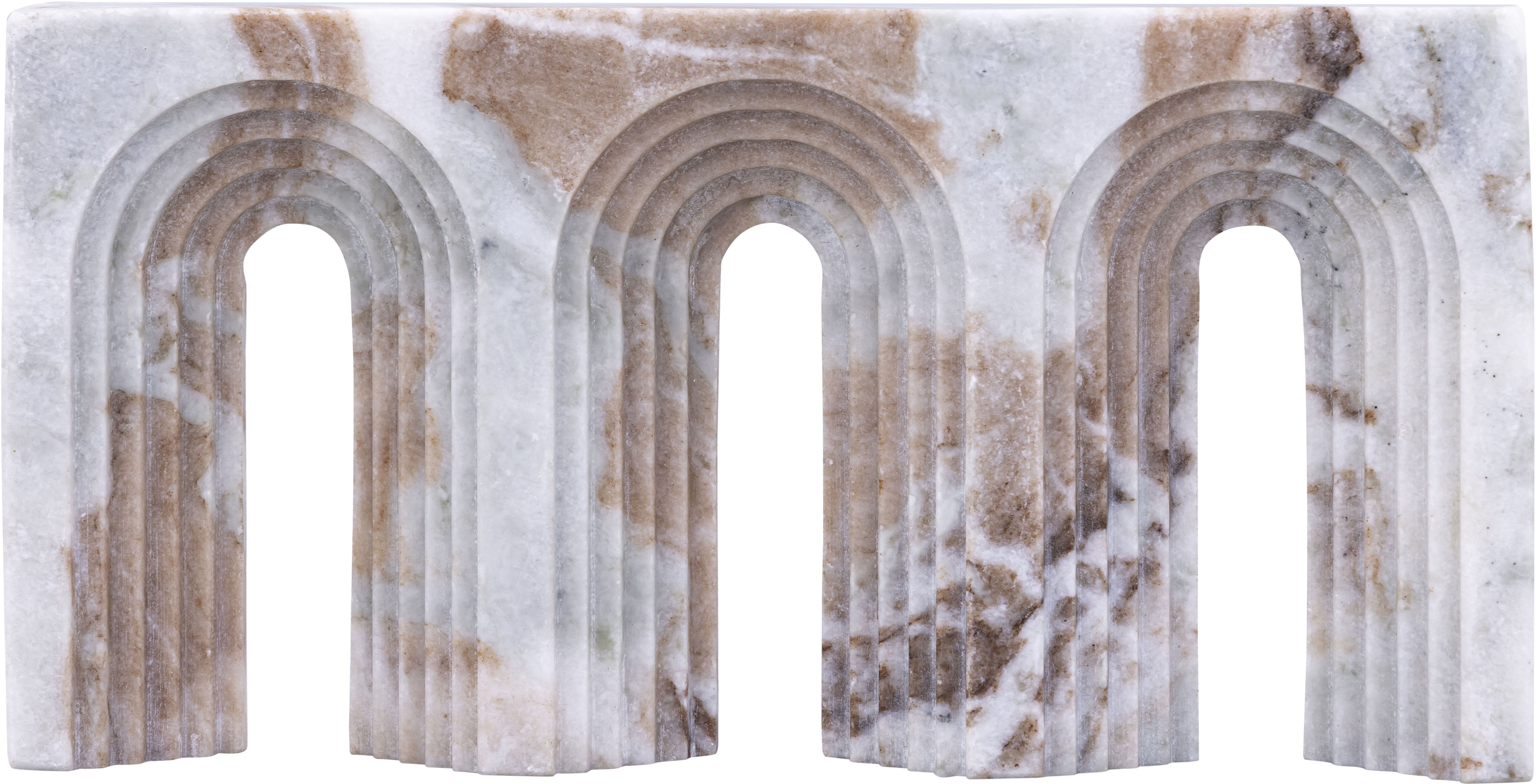 Curva - Marble Decorative Object - Brown