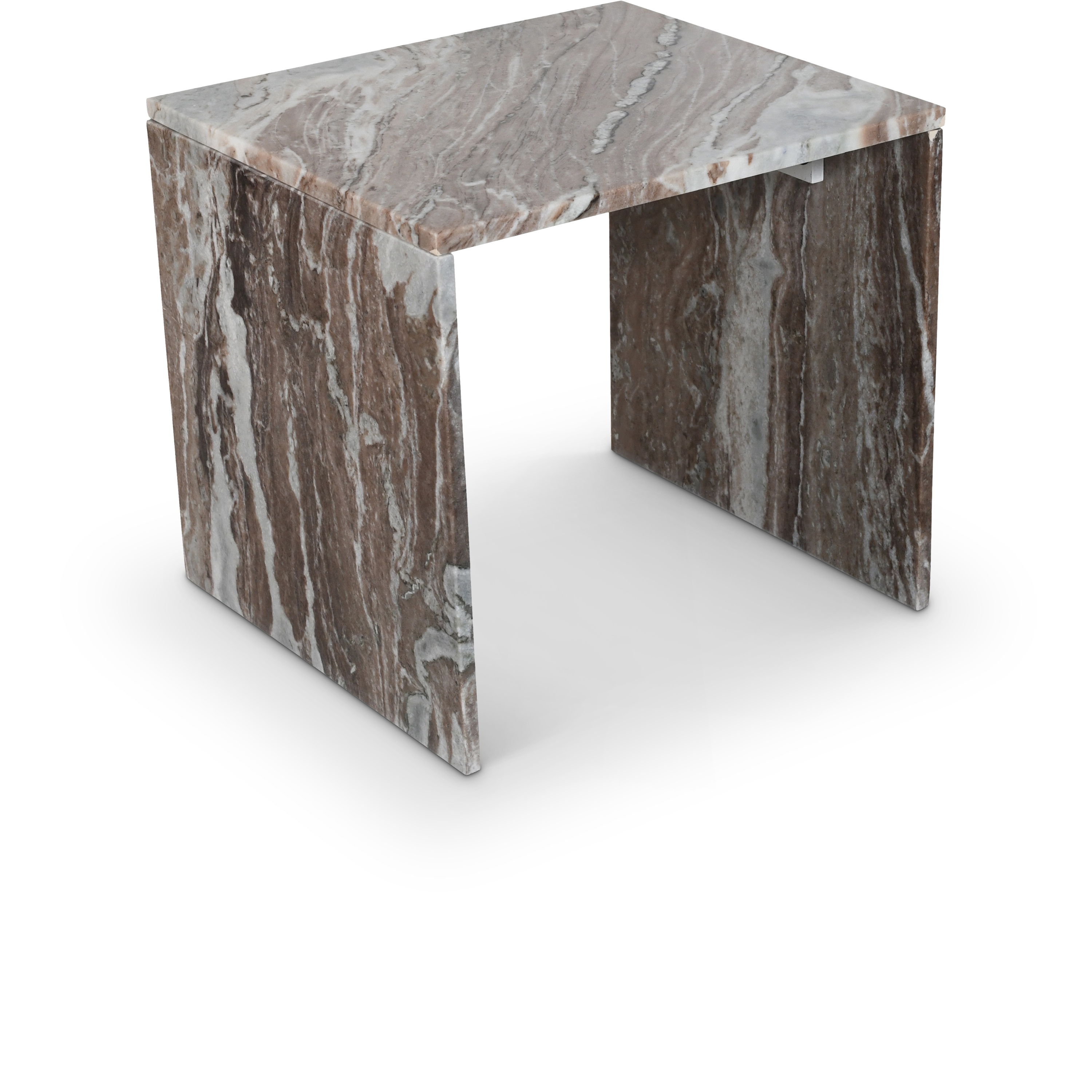 Vernazza - Marble End / Side Table - Brown