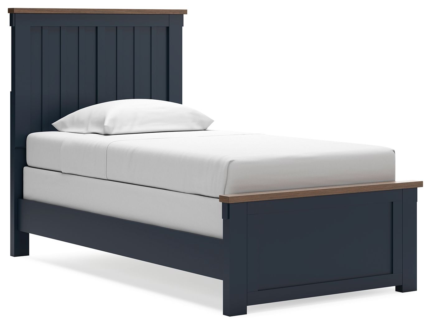 Ashley Landocken - Brown / Blue - Twin Panel Bed