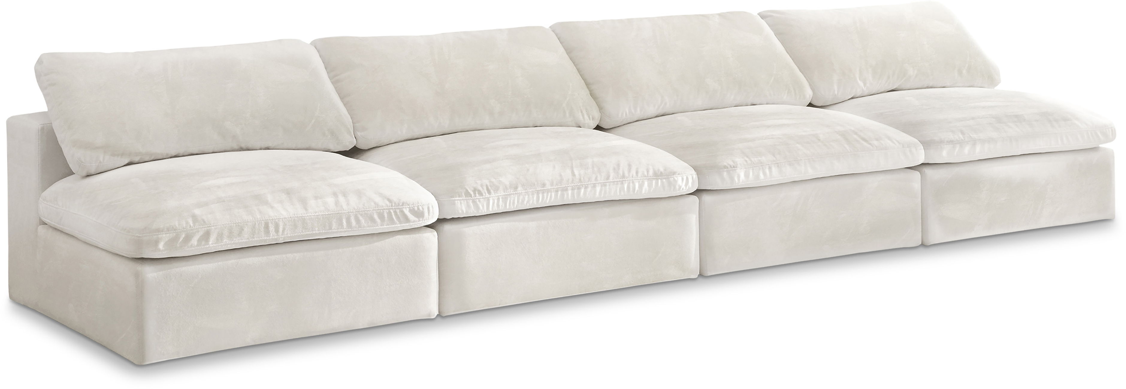 Cozy - Modular 4 Seat Armless Sofa - Beige