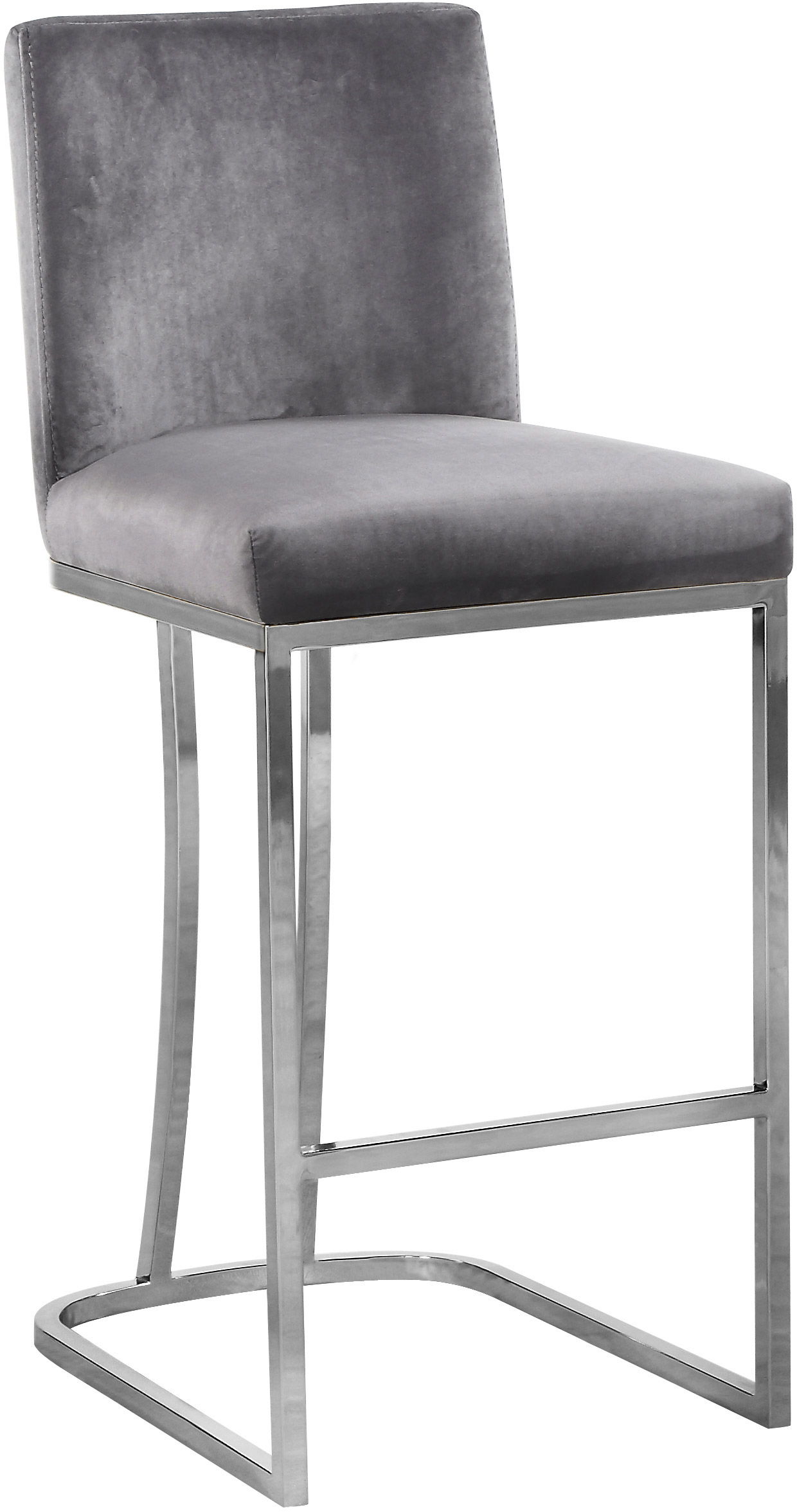Heidi - Stool - Gray - Fabric
