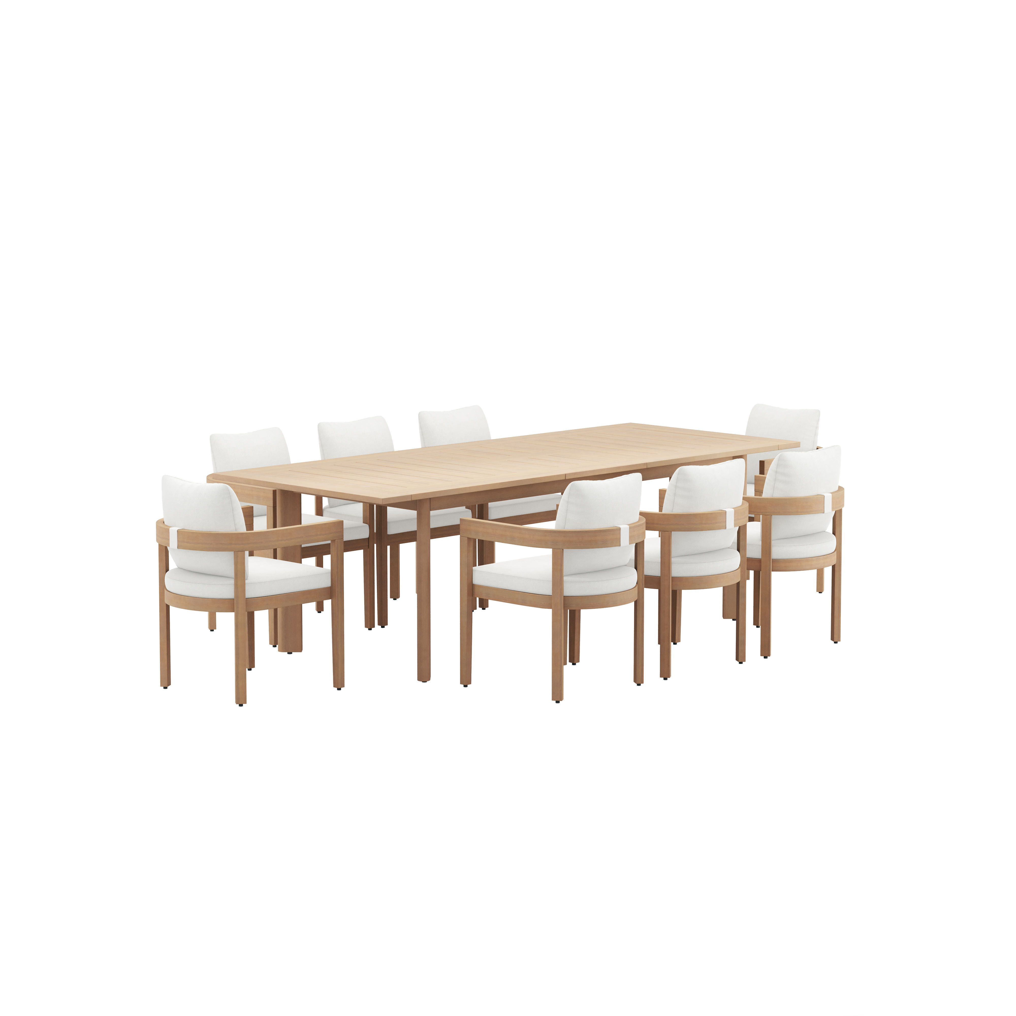 9 Pc · Dining Set Table & 8 Chairs