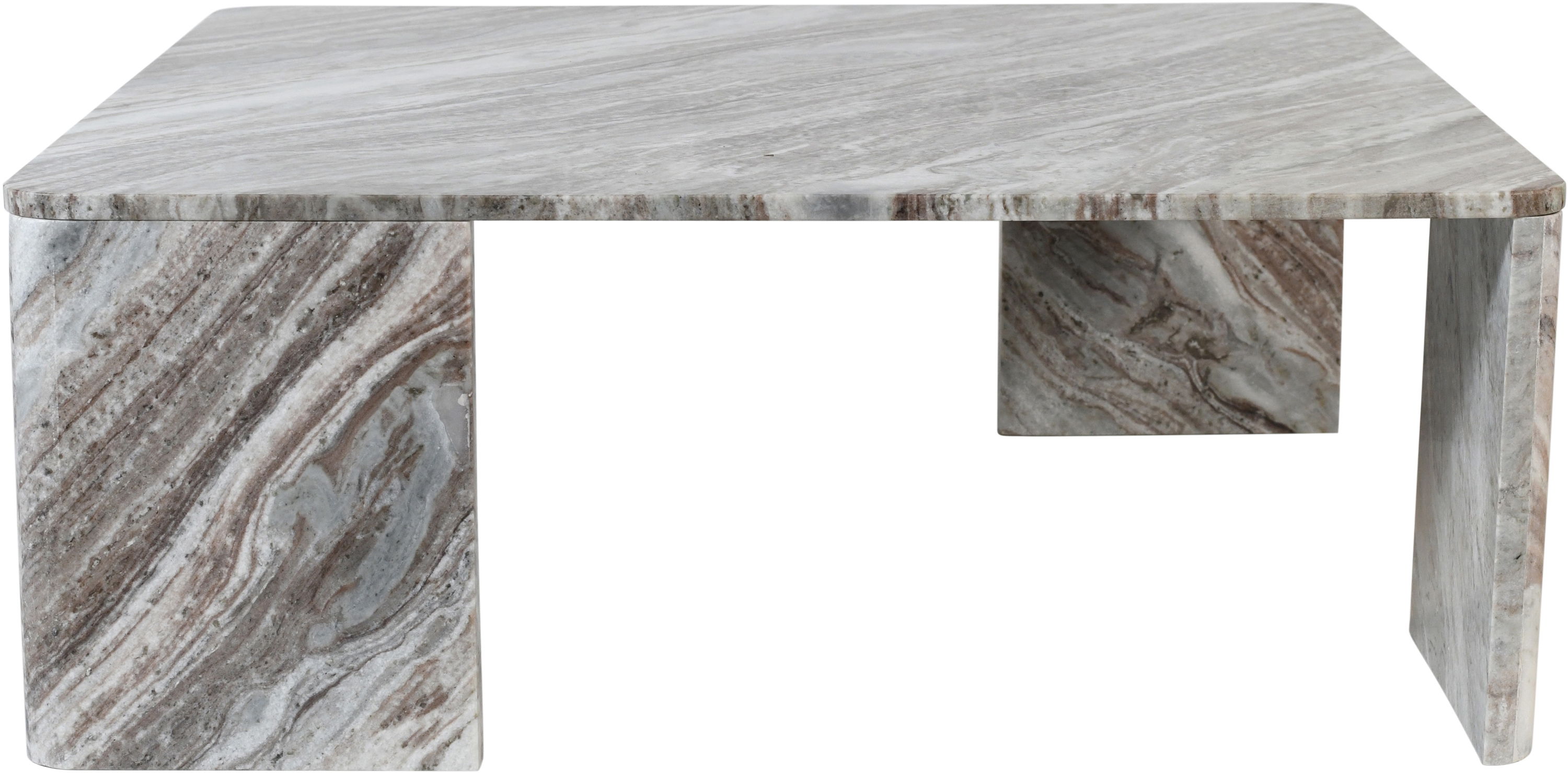 Livorno - Coffee Table - Brown / Light Gray
