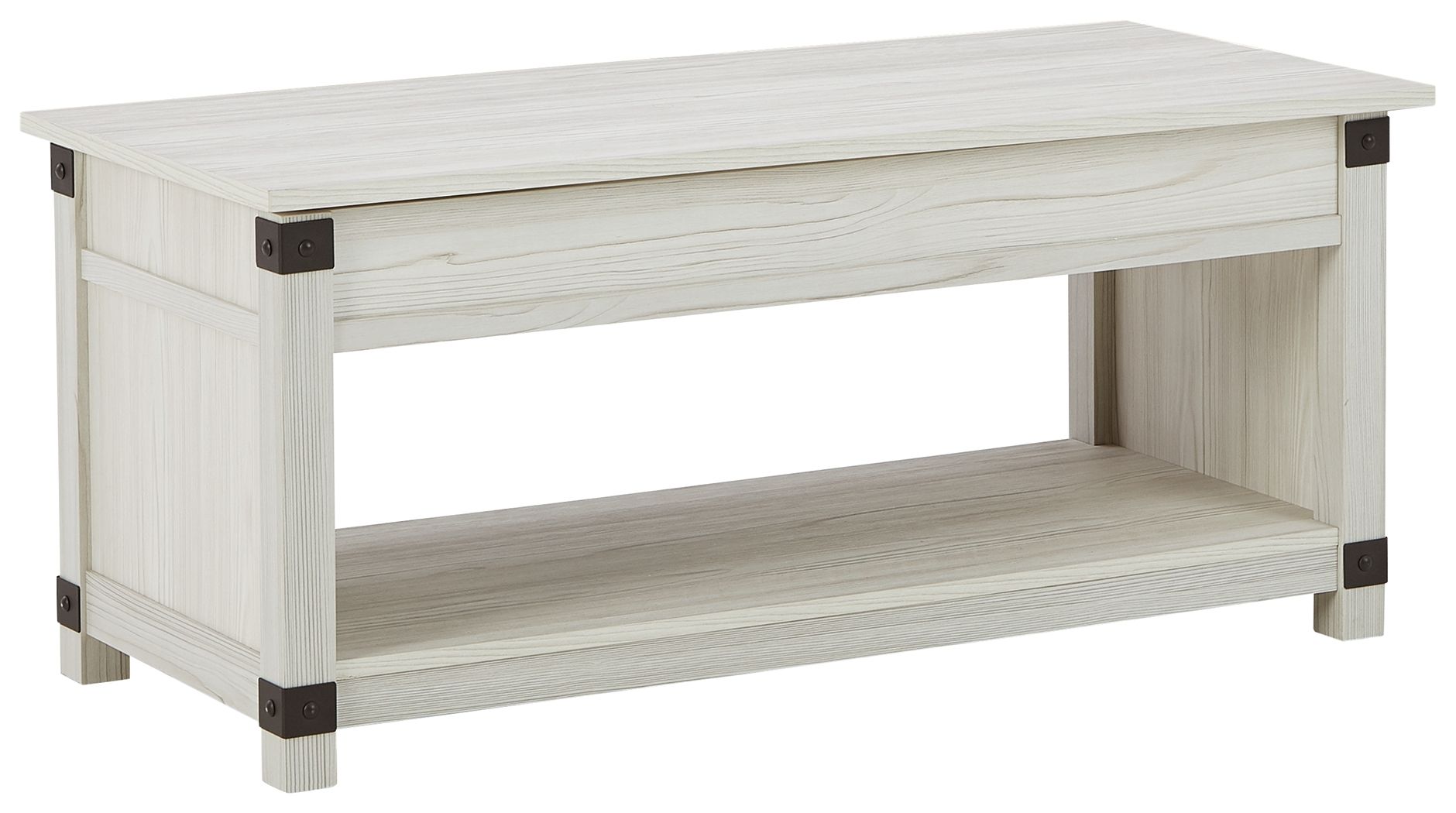 Ashley Bayflynn Rect Lift Top Cocktail Table - Whitewash