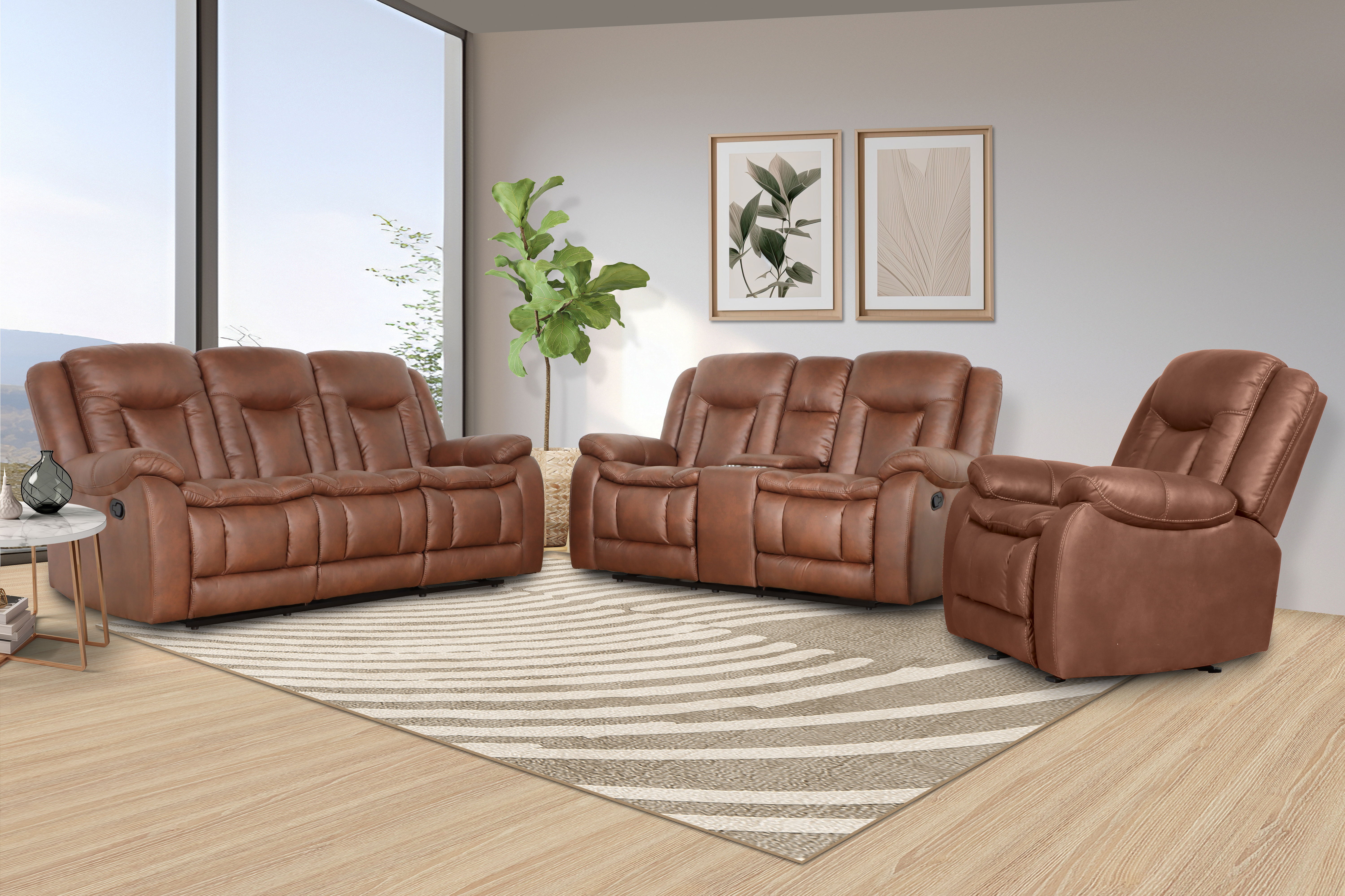 Morello - Glider Recliner With Power Footrest - Brown