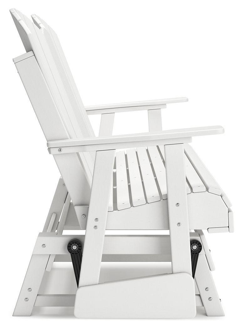 Ashley Furniture Hyland Wave - Glider Loveseat - White - Image 9