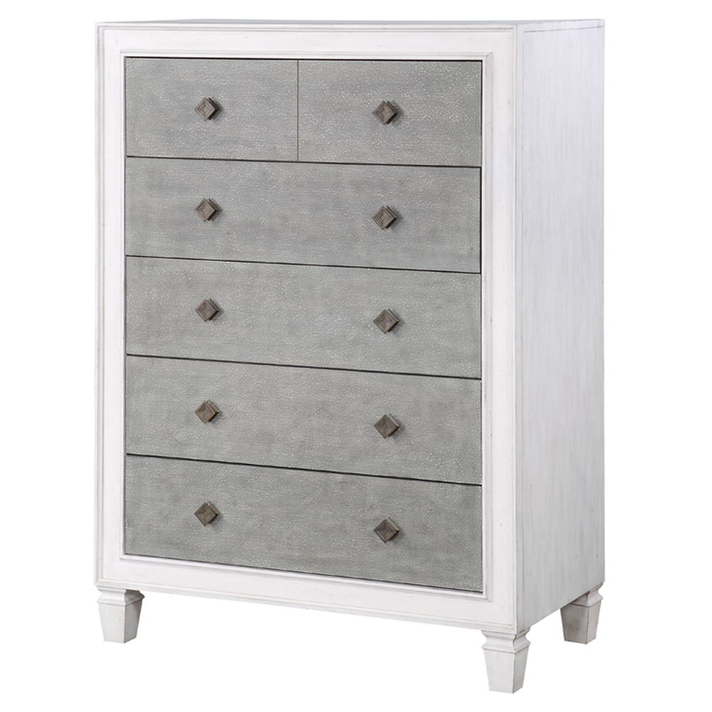 Katia - Chest - Rustic Gray & Weathered White, white, view 2