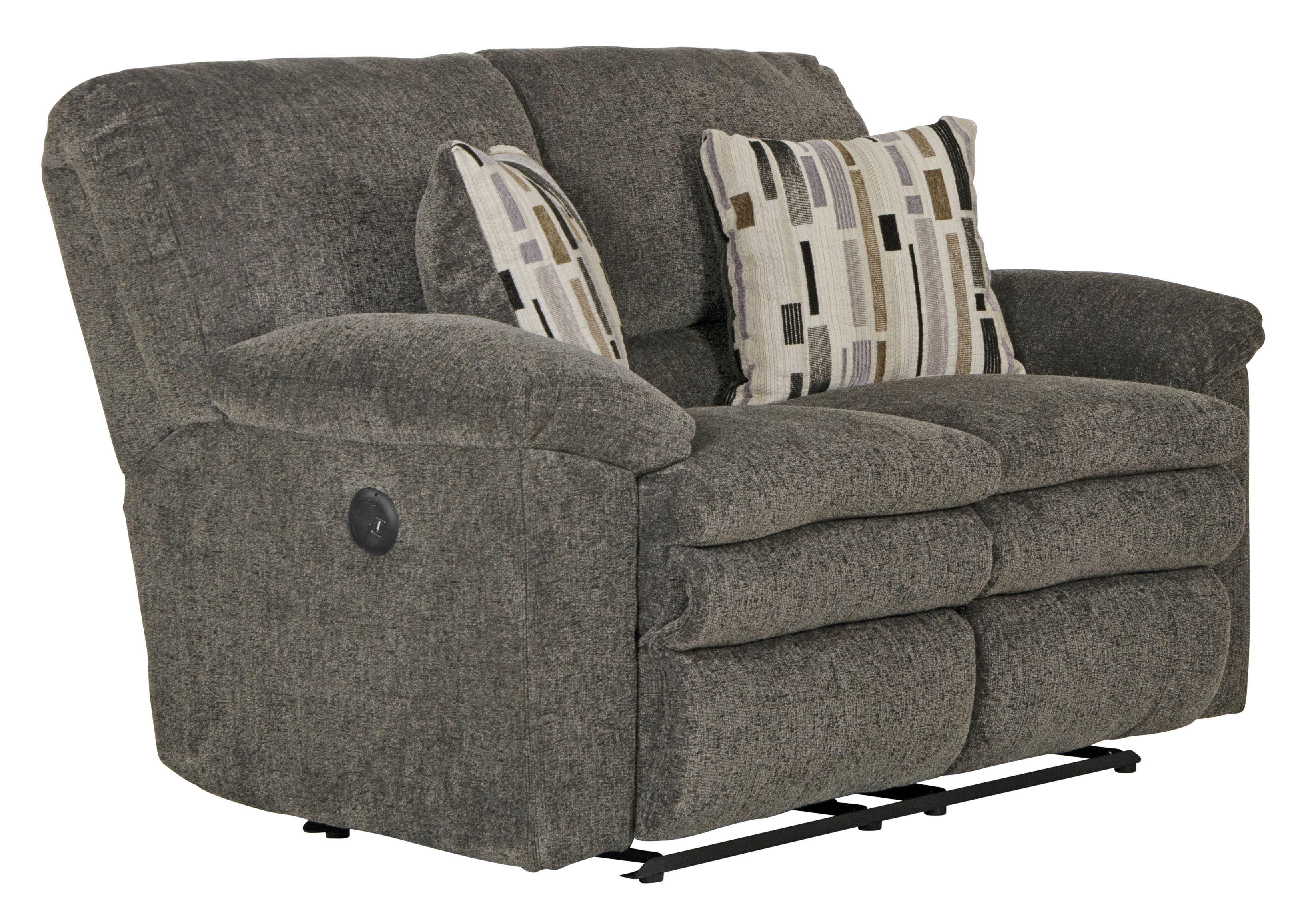 Tosh - Power Reclining Loveseat - Pewter