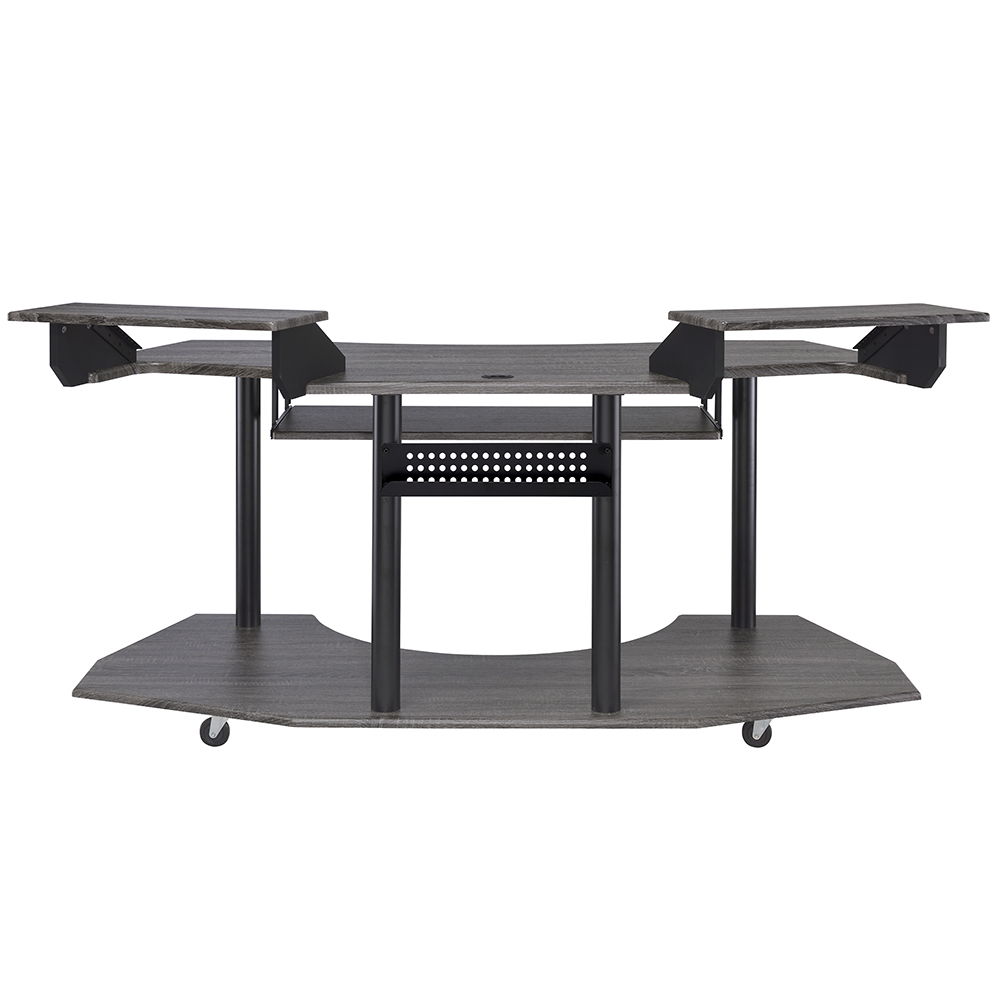 Eleazar - 71" Music Studio Desk - Black Oak, black, view 3