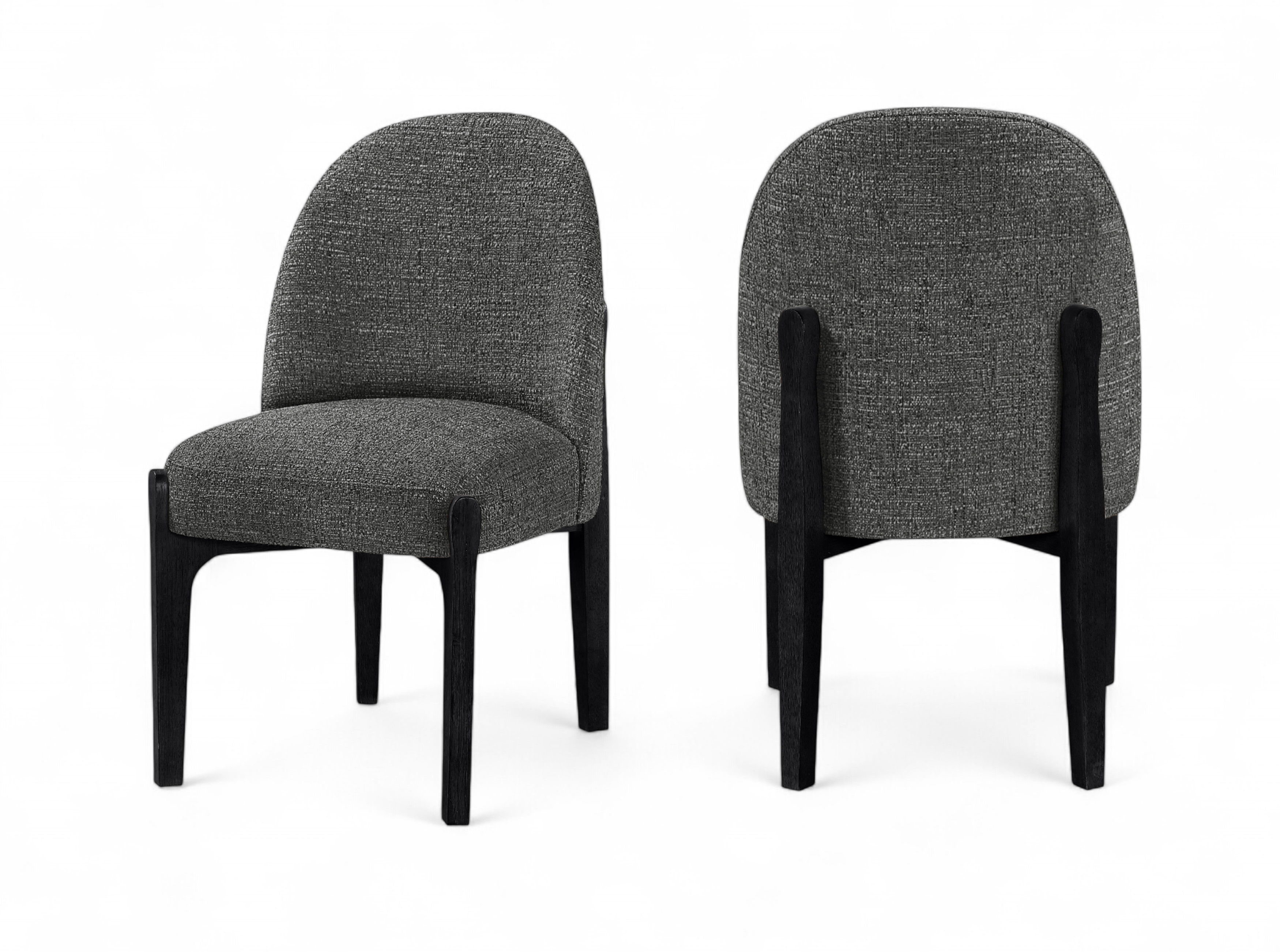 Torino - Fabric Upholstered Dining Chair (Set of 2) - Black