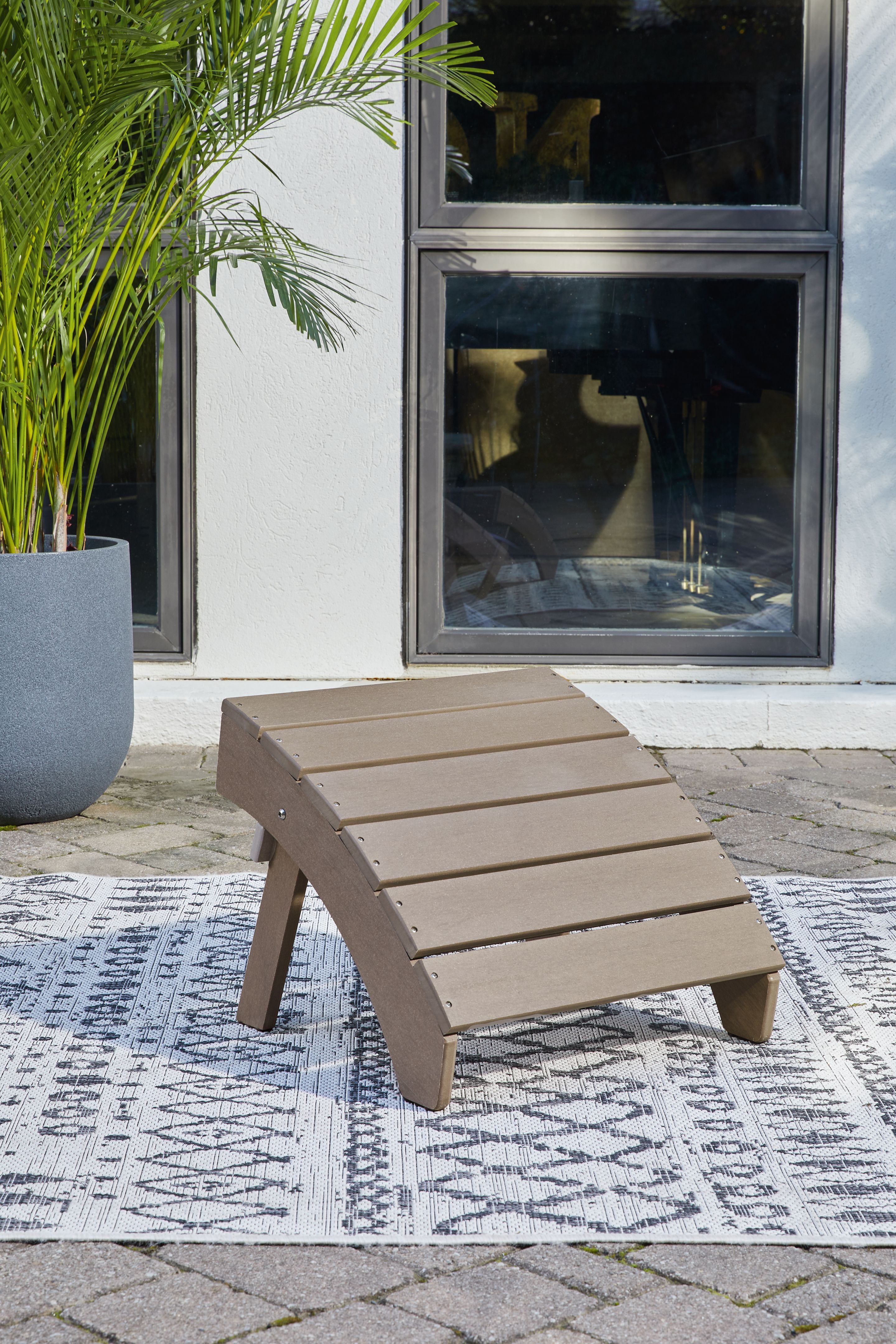 Ashley Furniture Sundown Treasure - 2 Pc. - Adirondack Chair And Ottoman - Driftwood - Image 7