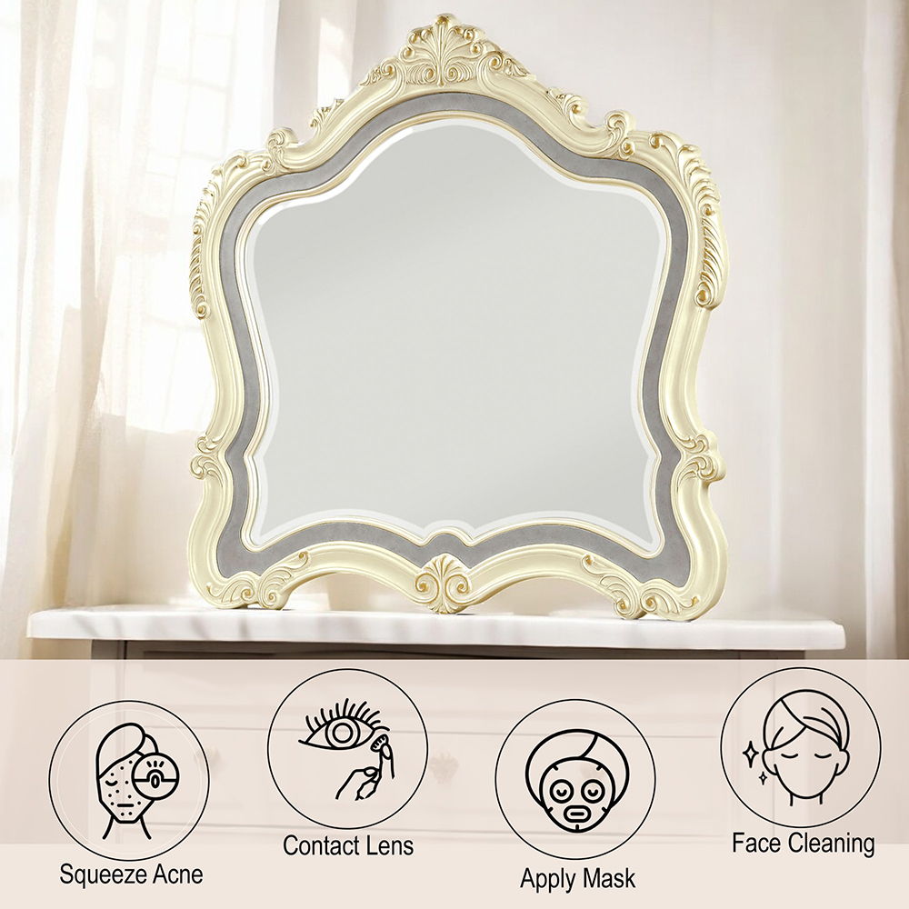 Chantelle - Mirror - Pearl White Finish, white, view 3