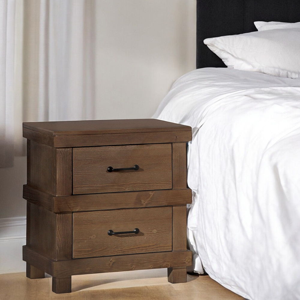 Adams - Nightstand - Antique Oak, orange, view 2