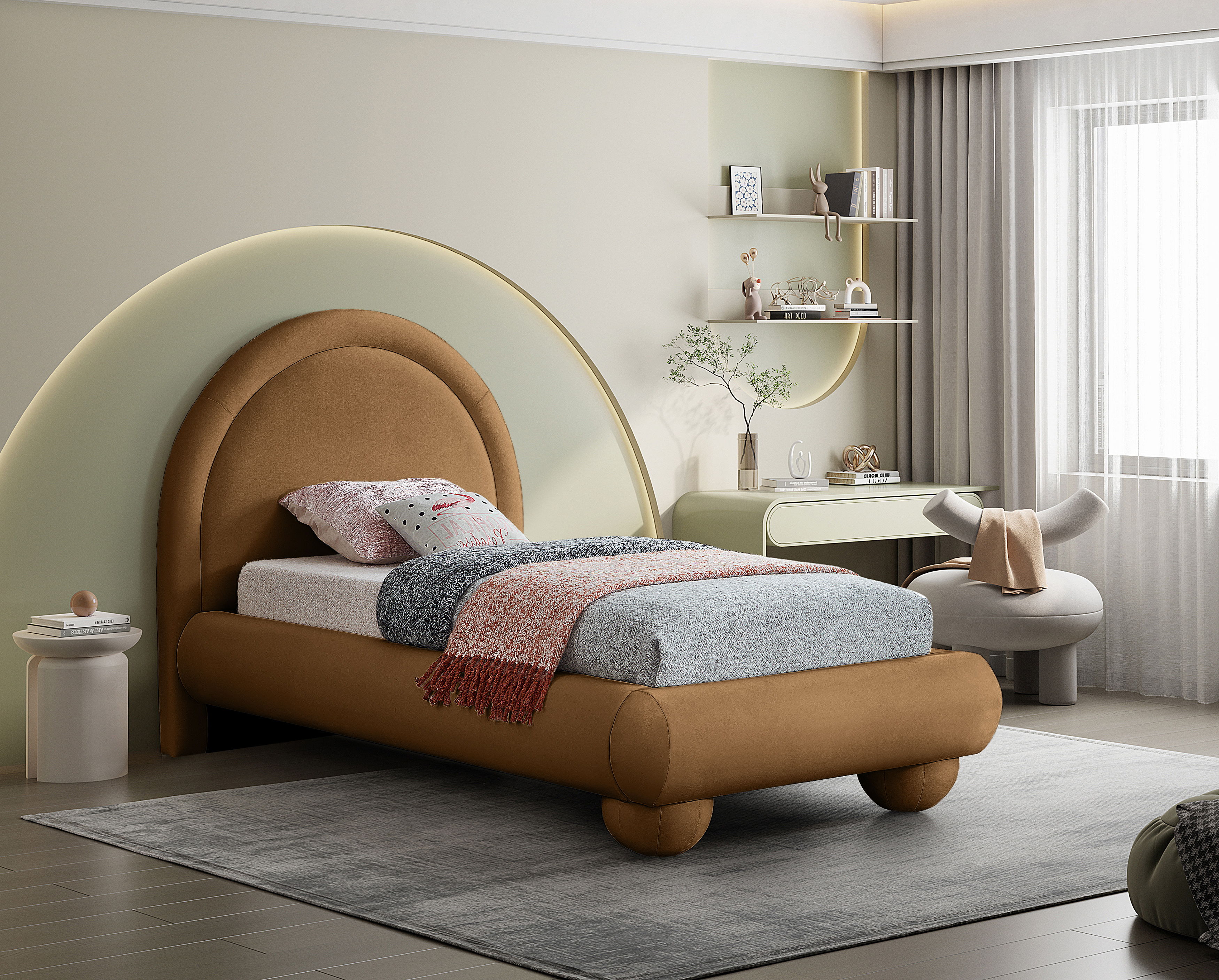 Madrid - Twin Bed - Saddle