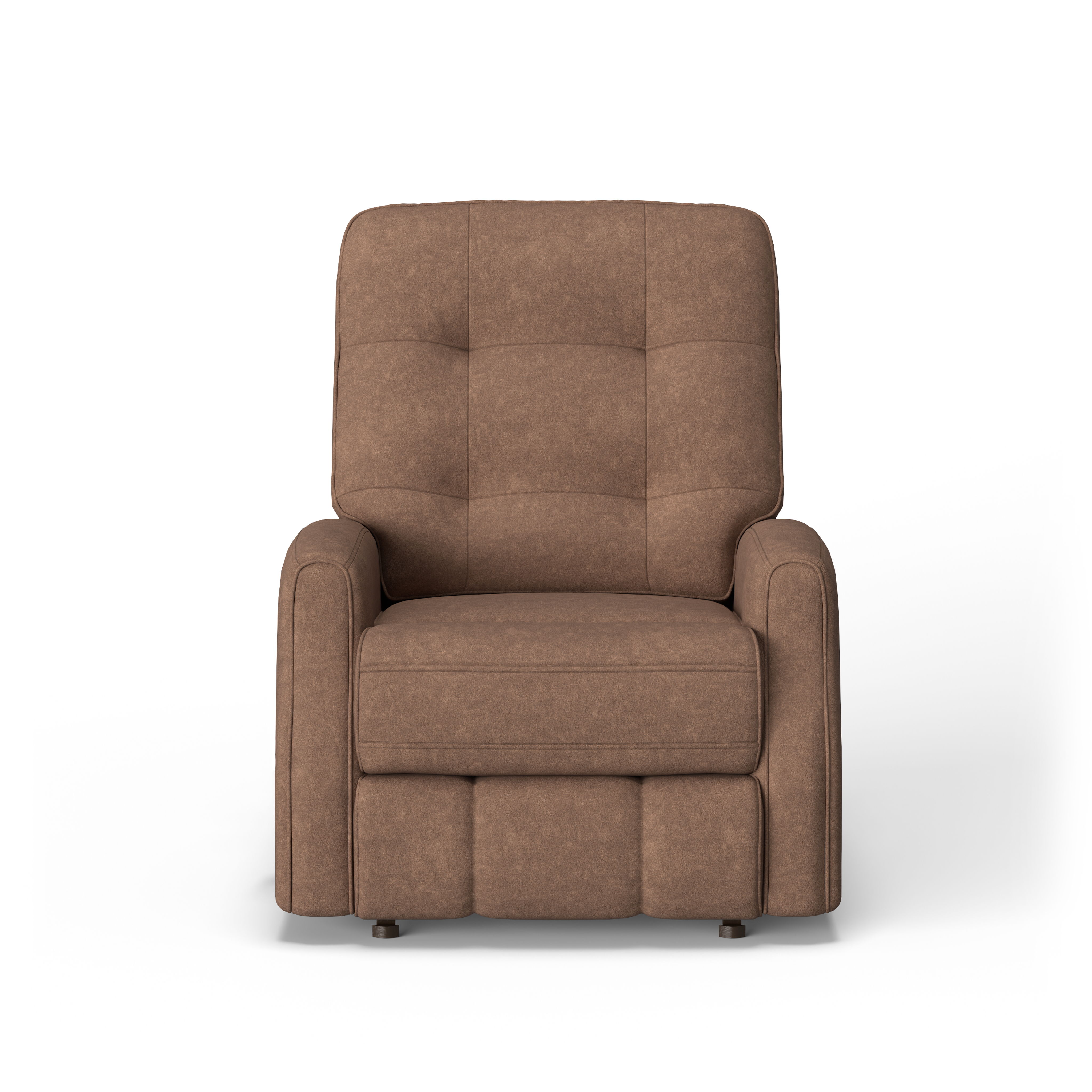 Devon - Transitional Fabric Power Rocking Recliner, Power Headrest, dark brown, view 3