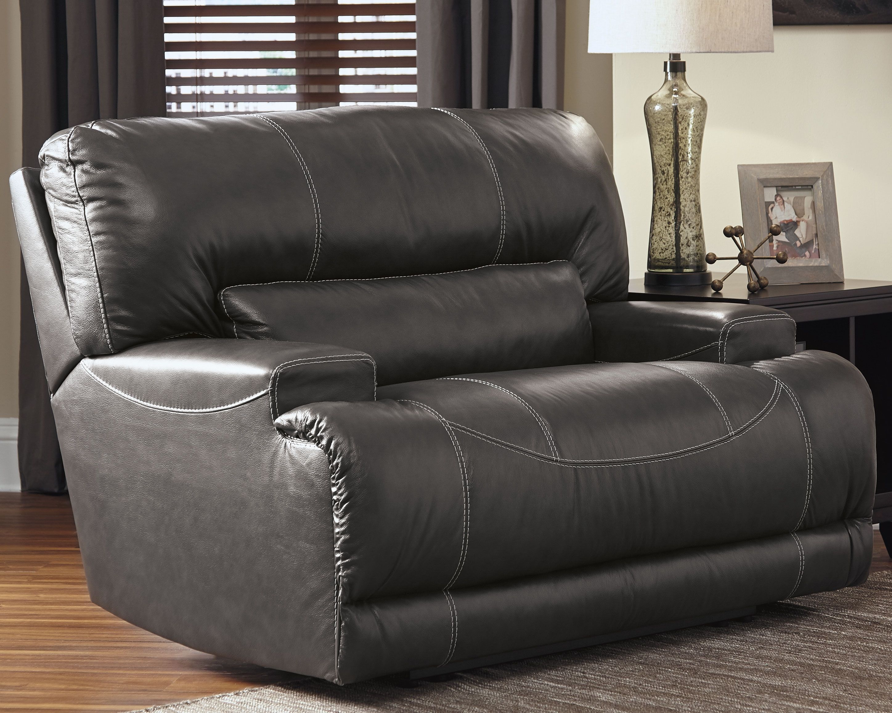 Ashley wide seat deals recliner