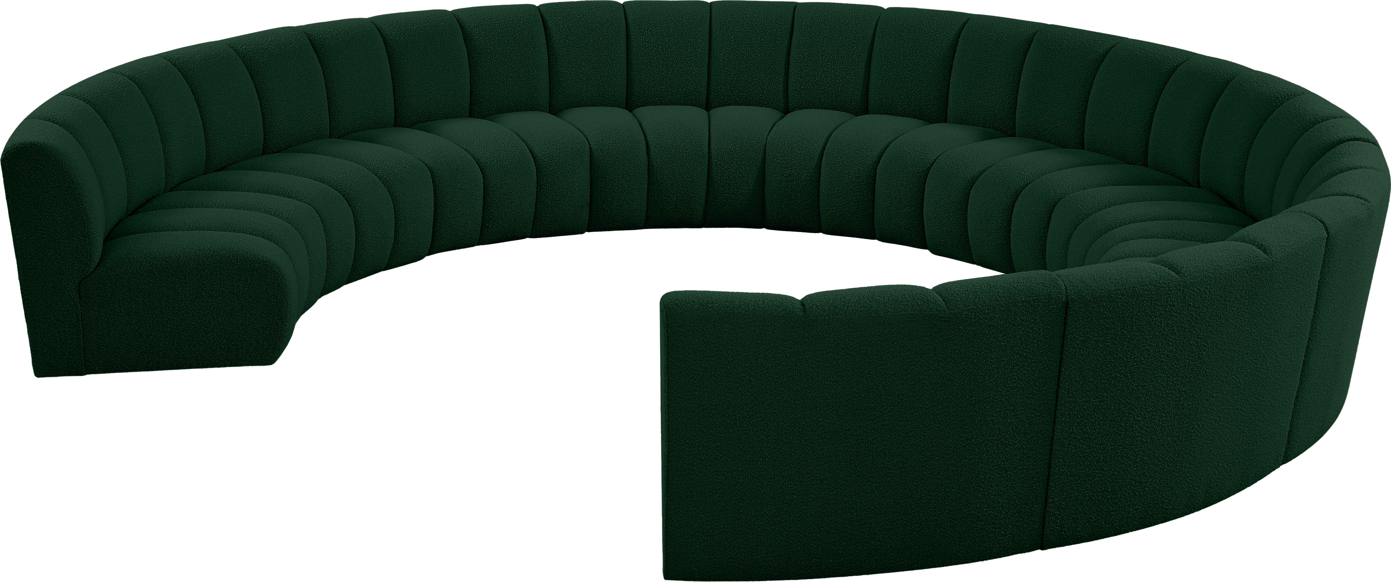Infinity - 10 Piece Modular Sectional - Green