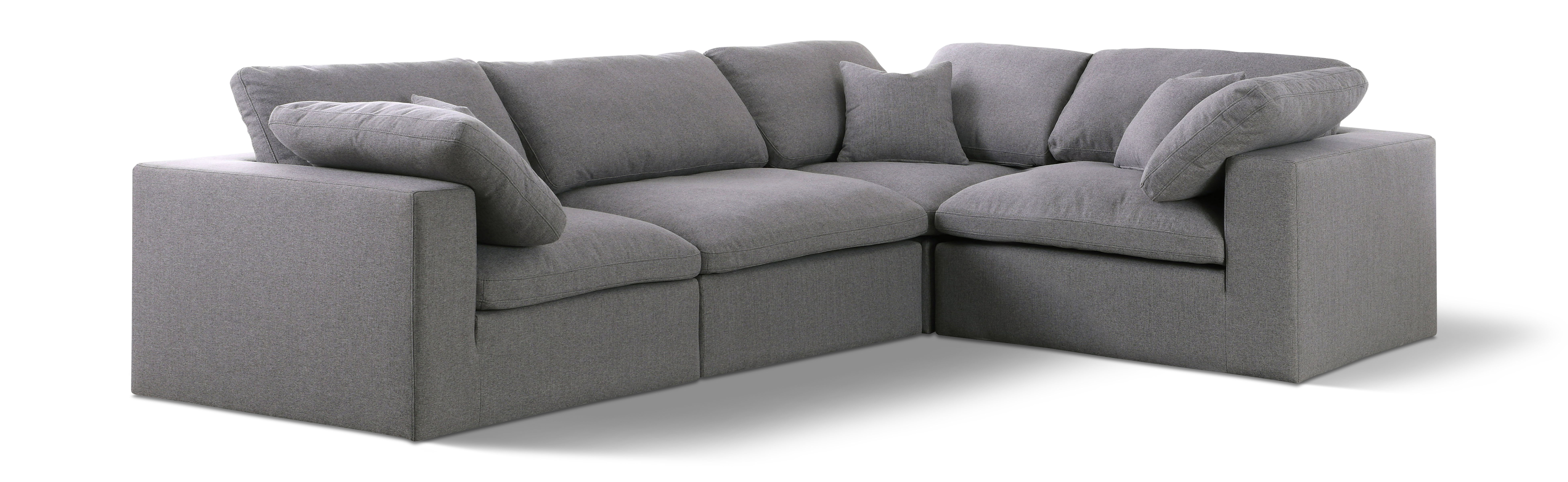 Serene - 4 Piece Modular Corner Sectional - Gray