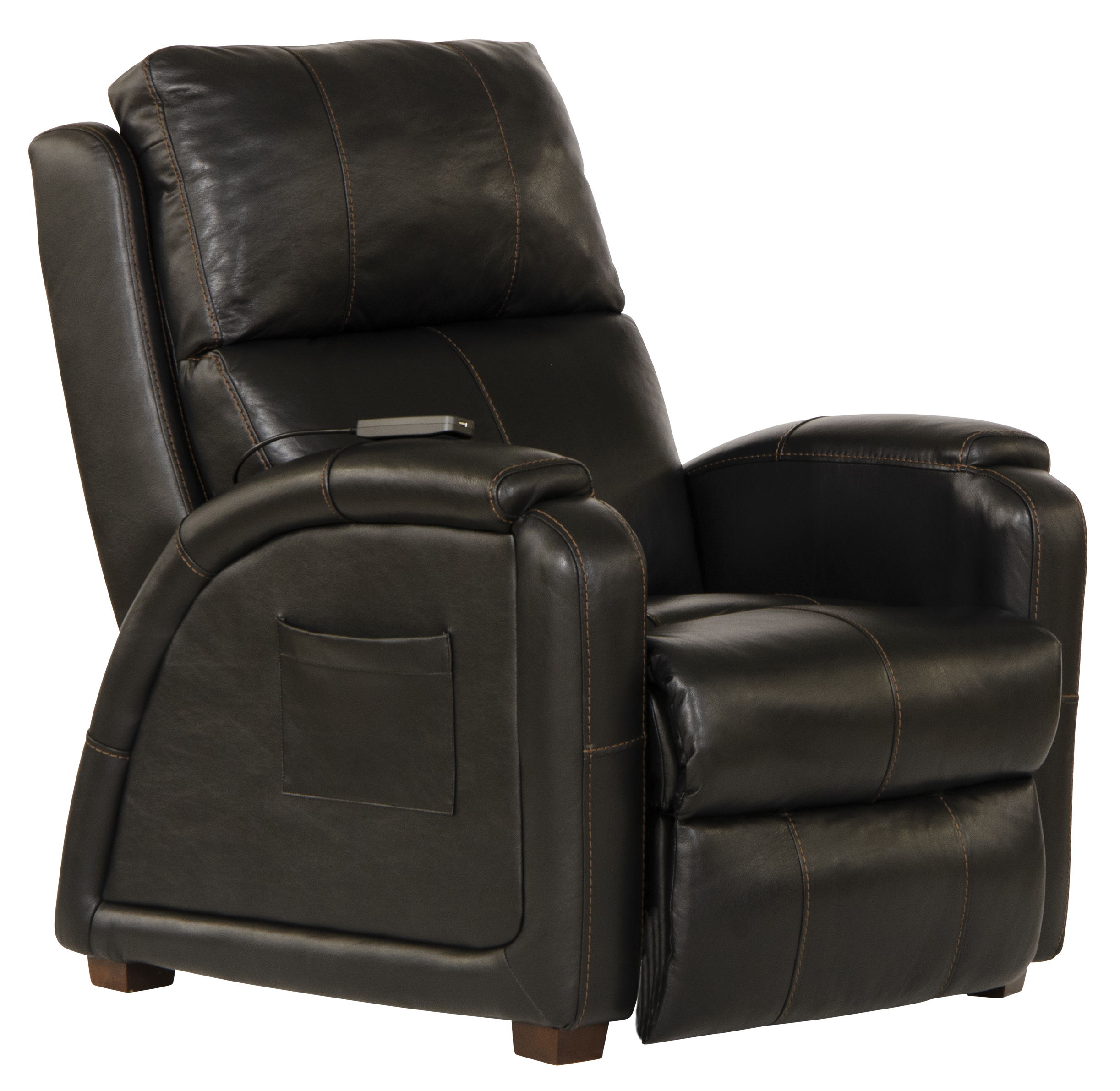 Reliever - Leather Power Headrest Power Lay Flat Reclining With CR3 Massage / Zero Gravity - Black