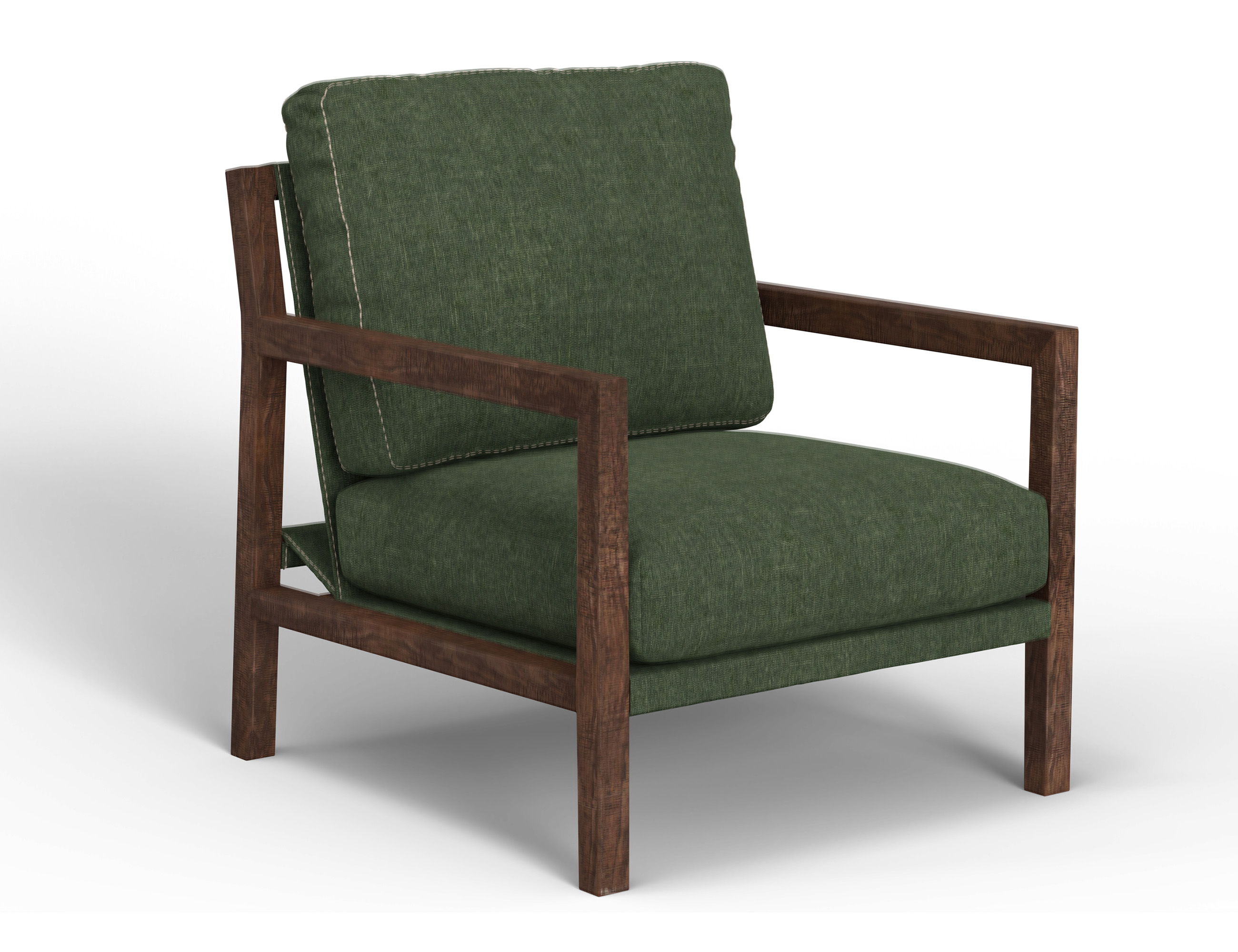 International Furniture Direct Milan - Arm Chair - Olive Green