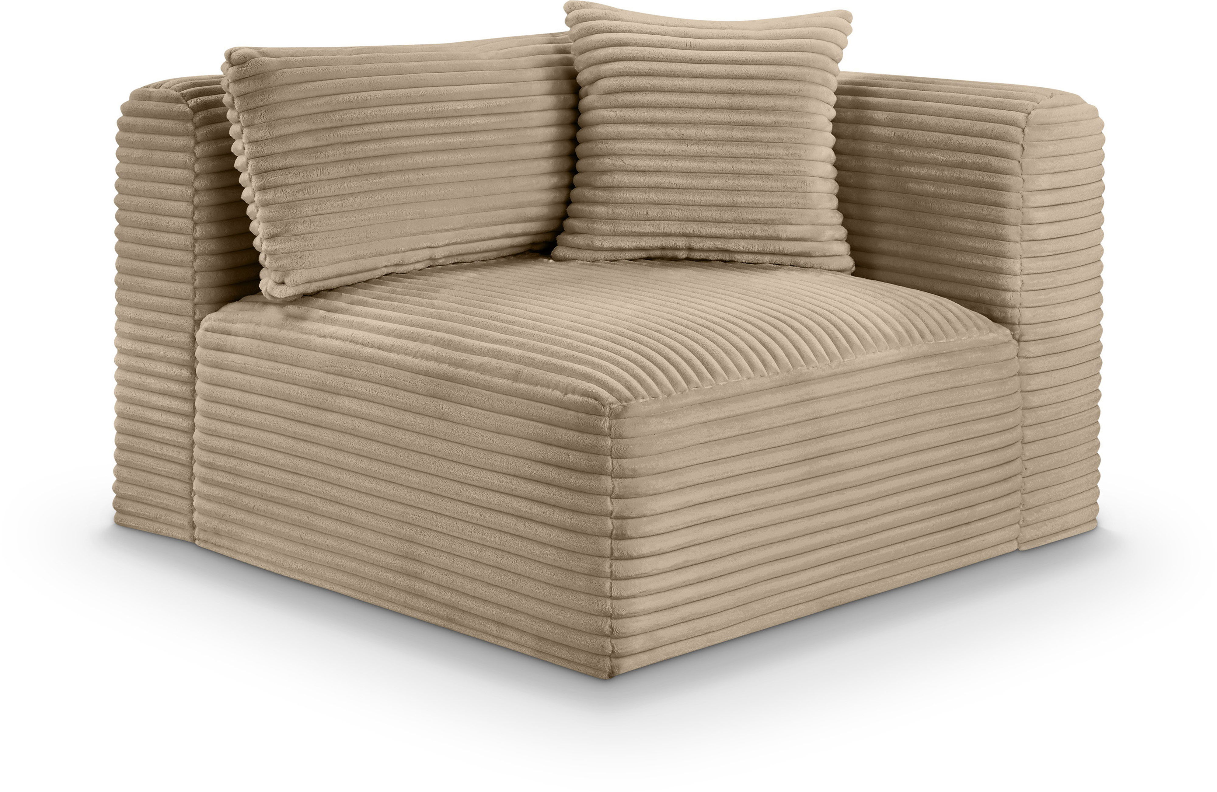 Shaggy - Corner Chair - Taupe