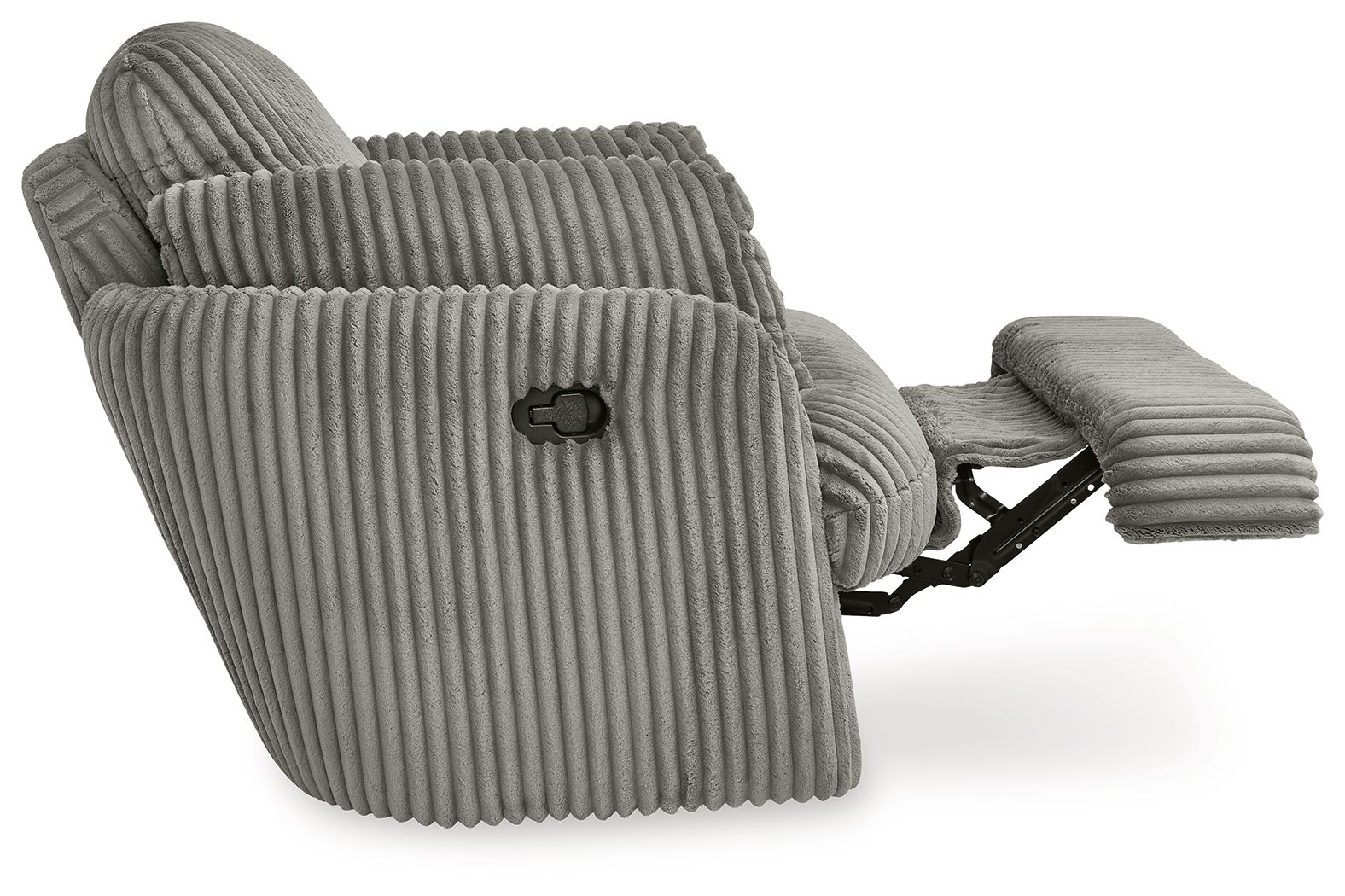 Ashley Furniture Tie-Breaker - Swivel Glider Recliner - Fog - Image 6
