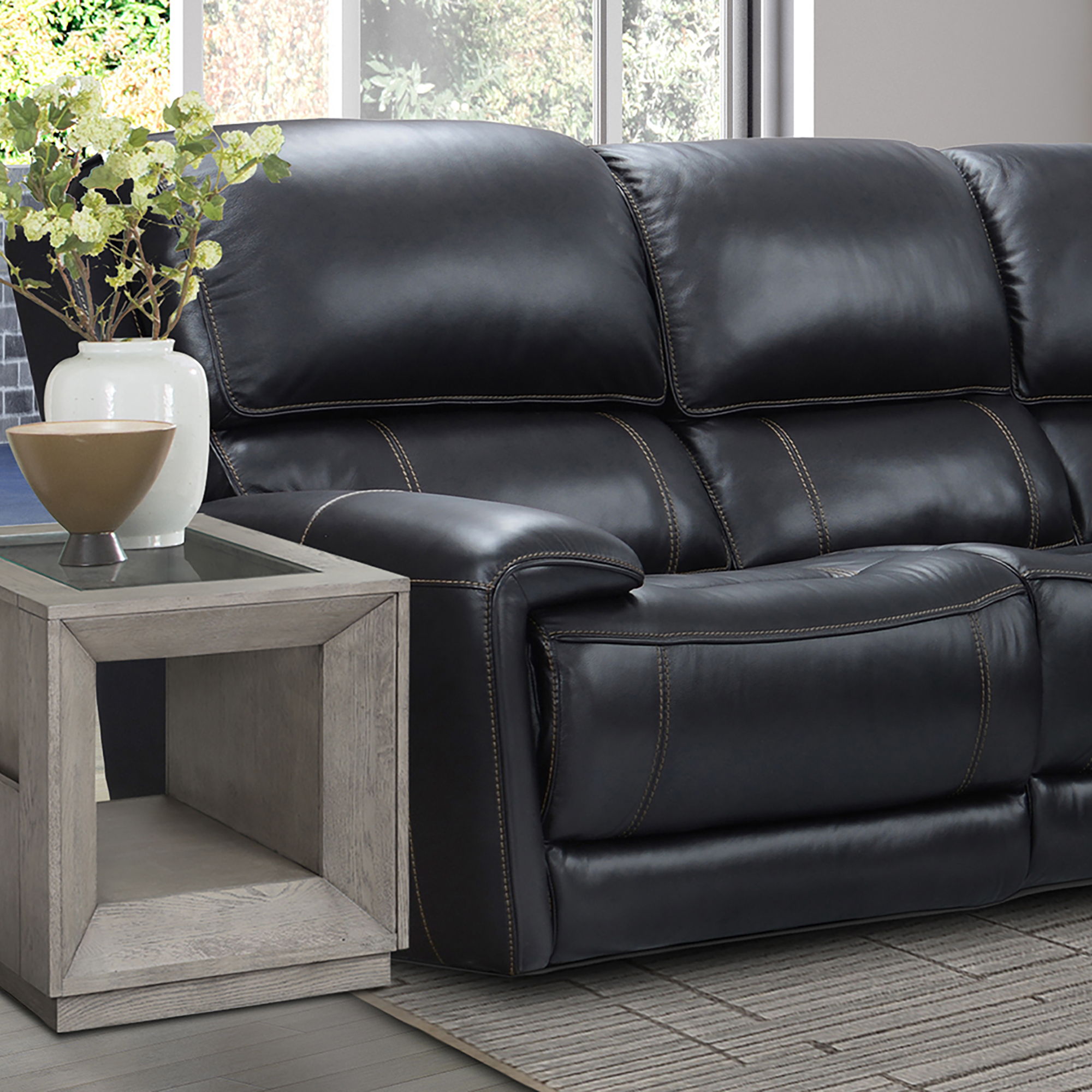 Parker House Empire - Power Left Arm Facing Recliner - Verona Blackberry