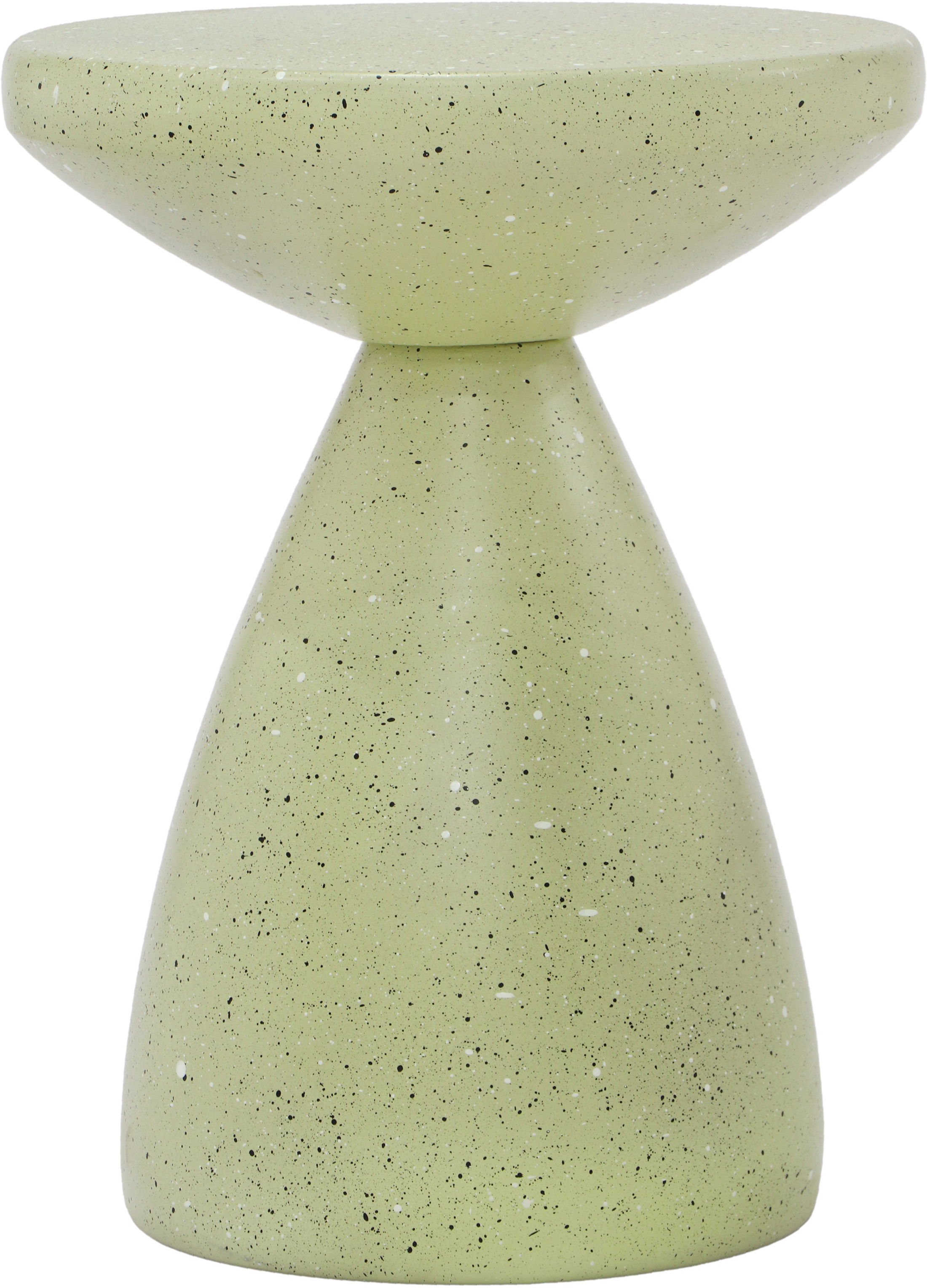 Anika - Iron Terrazzo End Table - Green