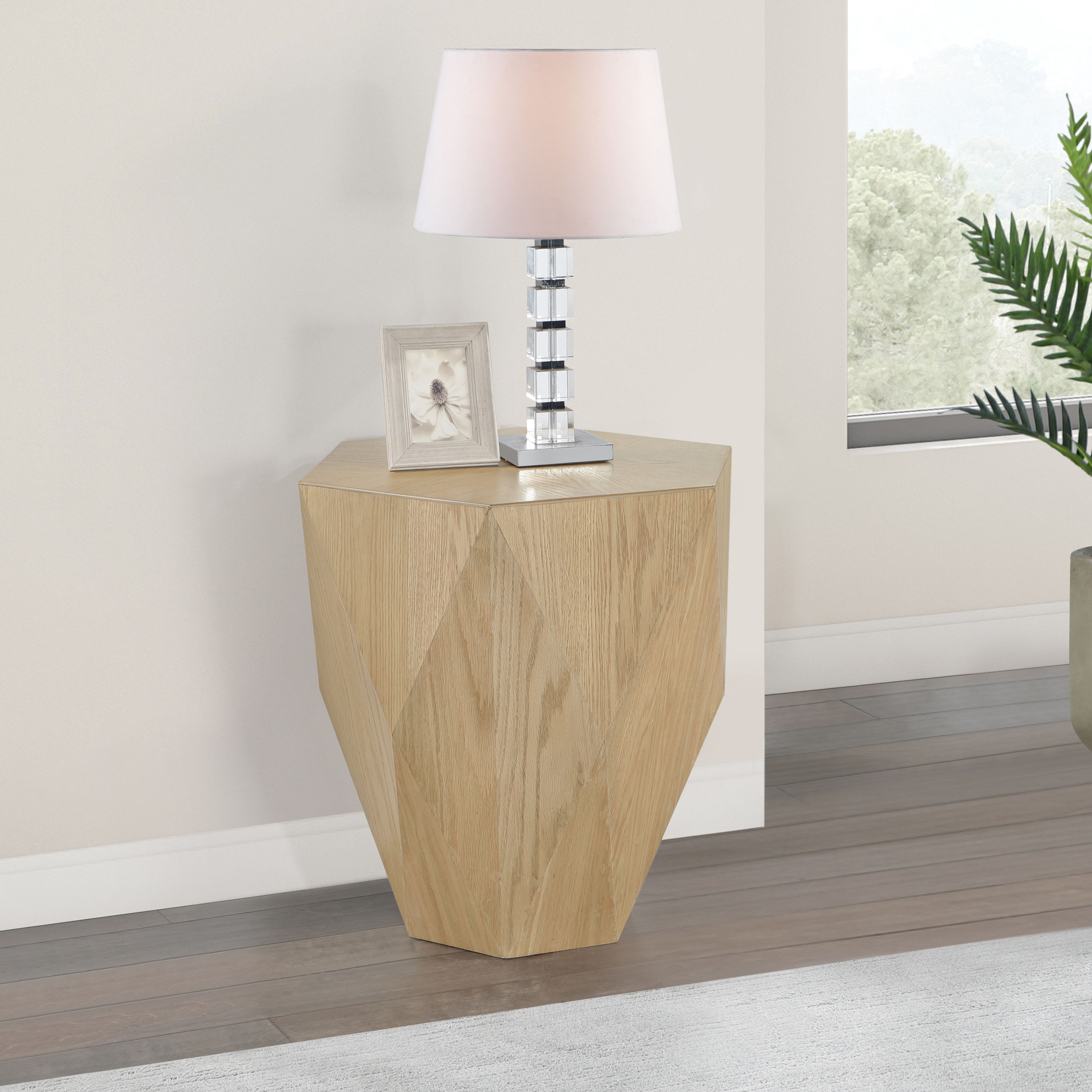 Diamante - End Table - Oak