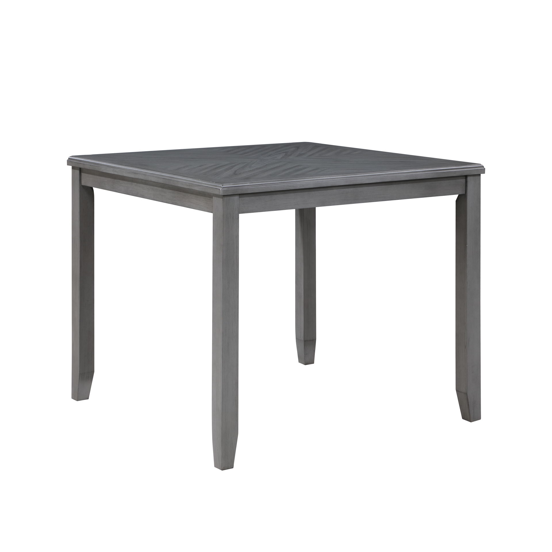 Gia - 5 Piece Square Counter Dining Set (Table & 4 Chairs) - Gray
