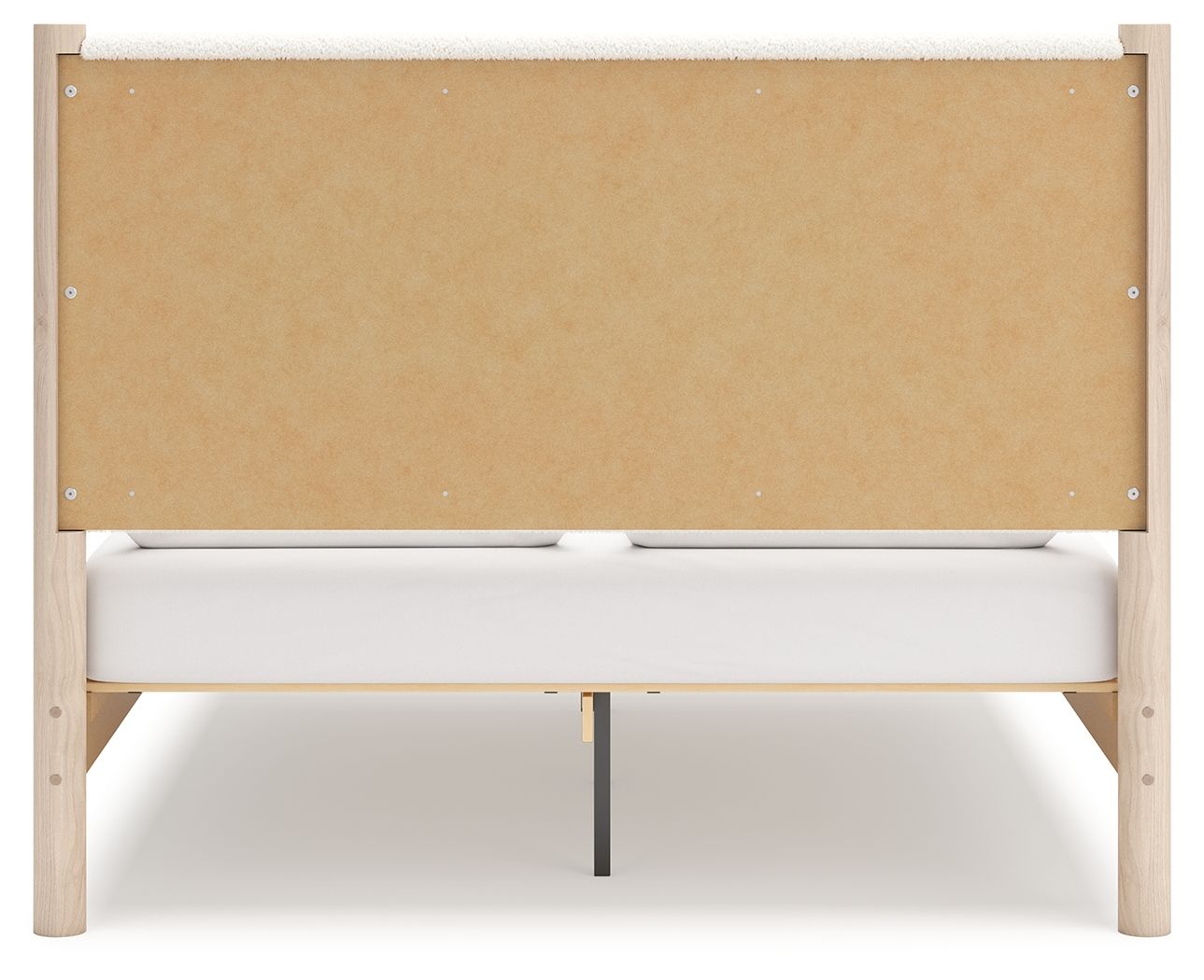Ashley Furniture Cadmori - Queen Upholstered Panel Bed - Two-tone - Image 6