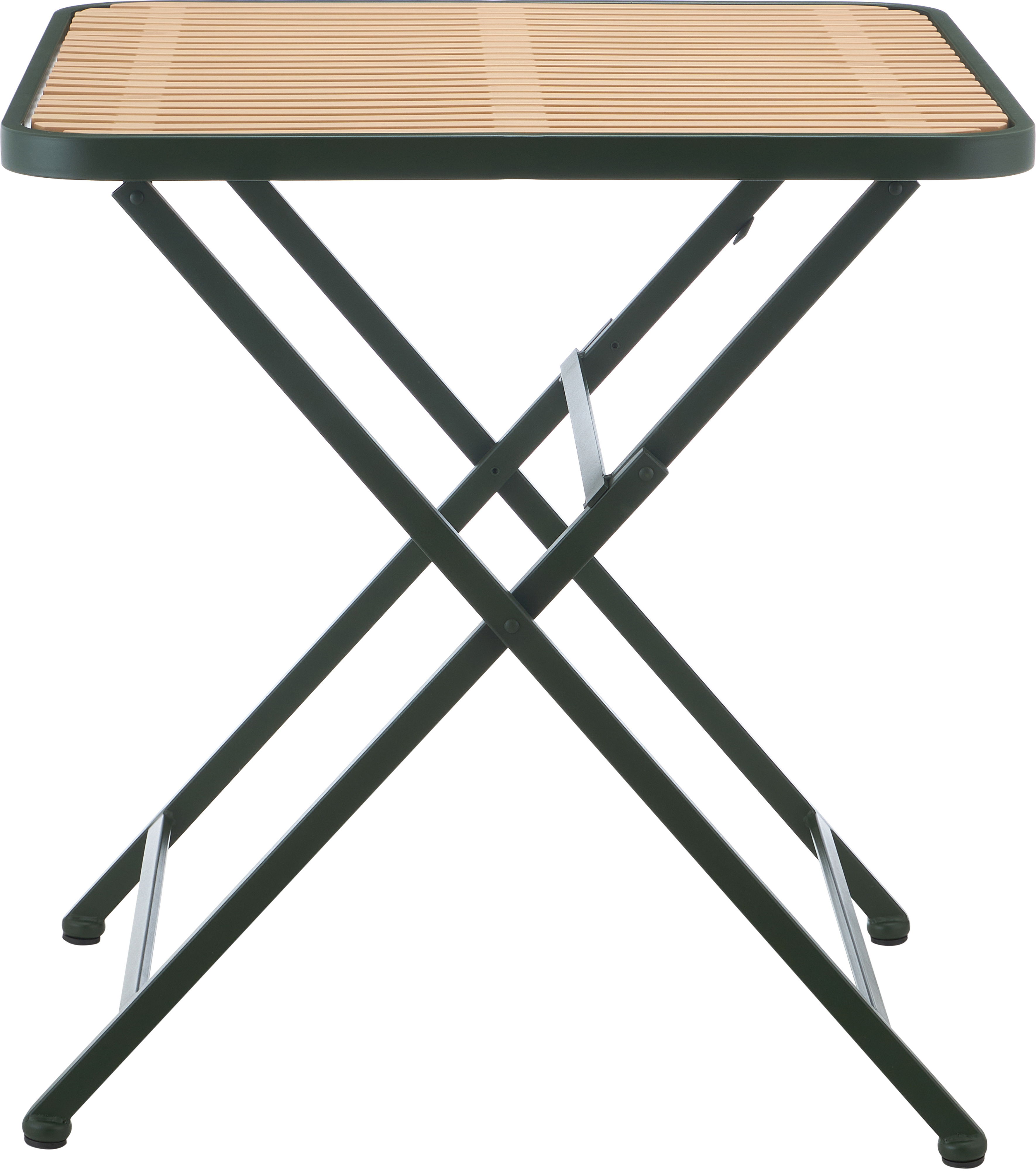 Marilla - Iron Outdoor Dining Table - Green / Natural