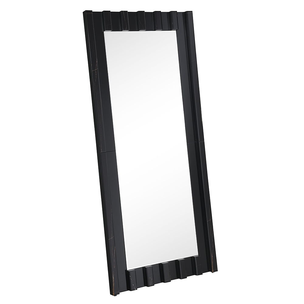 Dara - Floor Mirror - Black, black, view 2