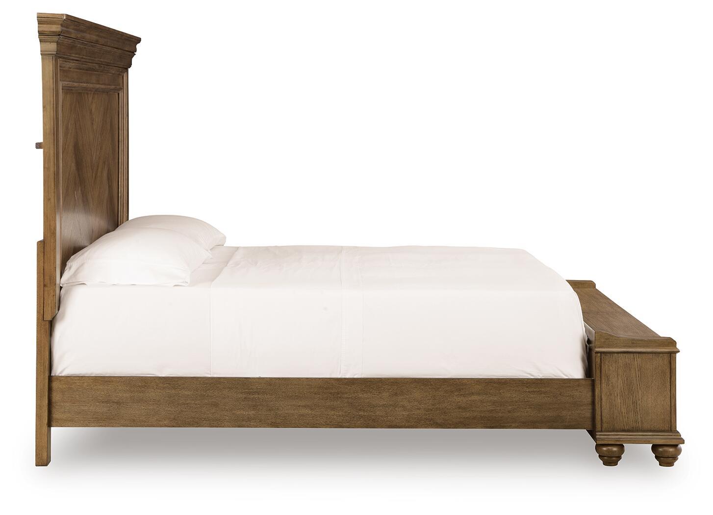 Ashley Furniture Karallin - California King Panel Storage Bed - Medium Brown - Image 5
