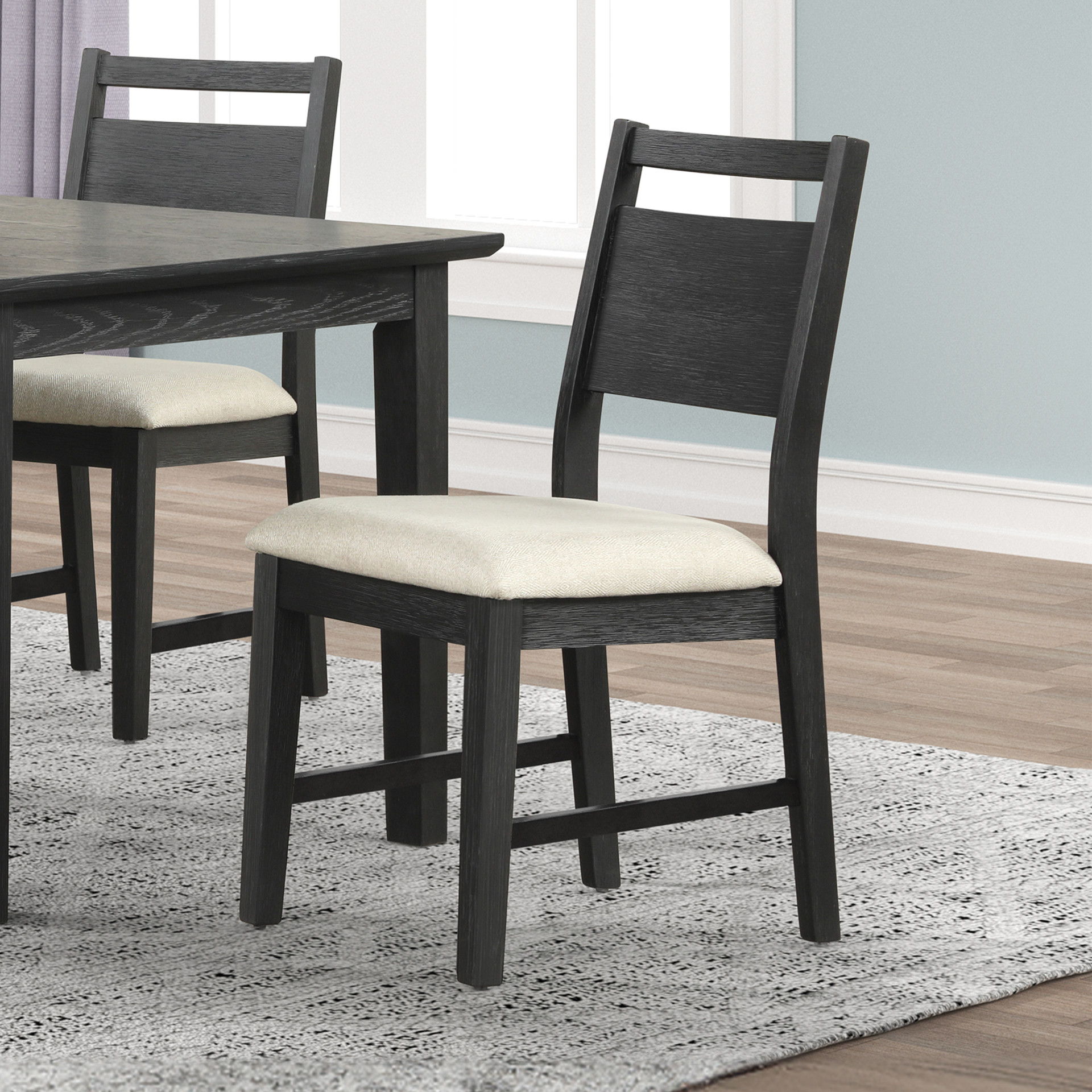 Sable Crest - Dining Chair (Set of 2) - Black, black