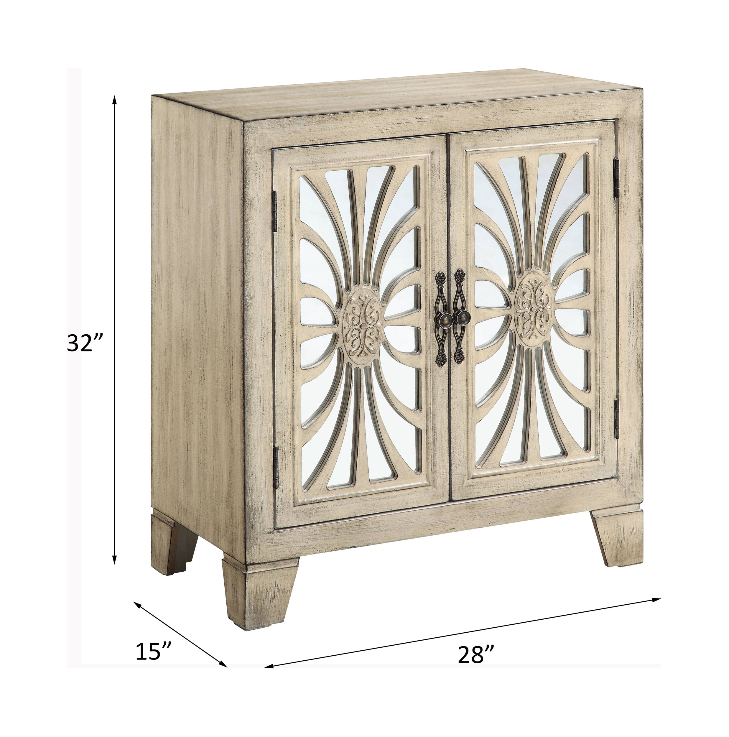 Nalani - Console Cabinet - Antique White, beige, view 5